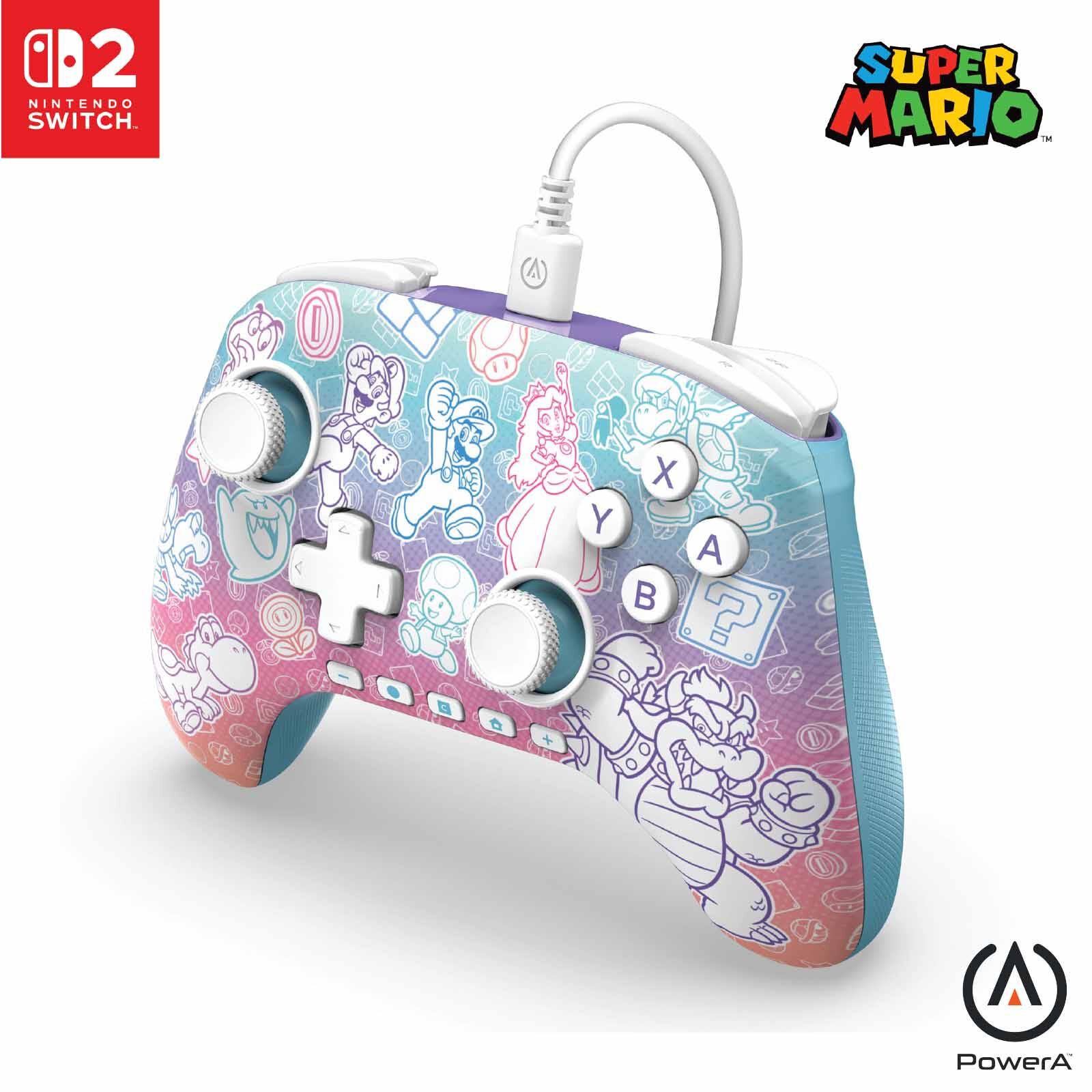 POWERA Nsw2 Adv Wired Controller Mushroom Kingdom NSGP0526-01-image 6
