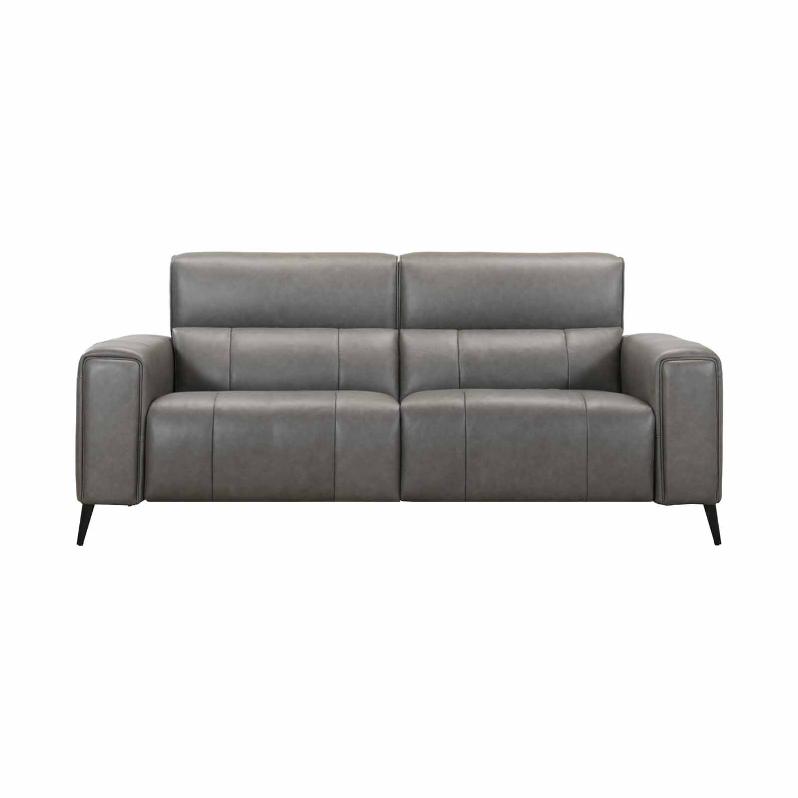 MUZE 3rr-e Seater 2 Function (fl) Grey Full Leather Sofa BLAIR-image 1