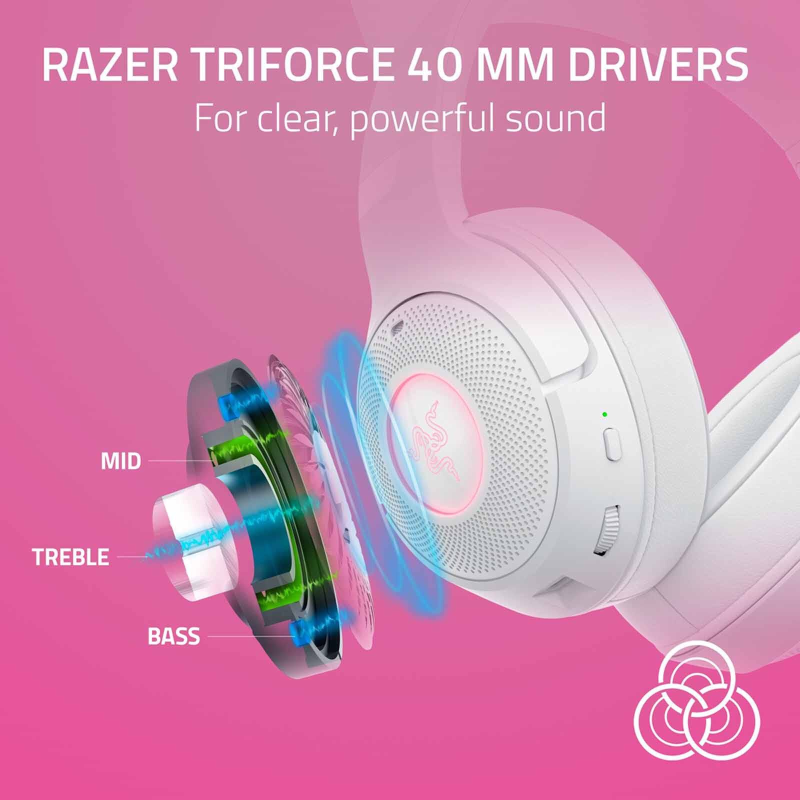 RAZER Kraken Kitty V2 Bt - Wireless Bluetooth Rgb Headset With Kitty Ears - White Edition - Frml Packaging RZ04-04860600-R3M1-image 9