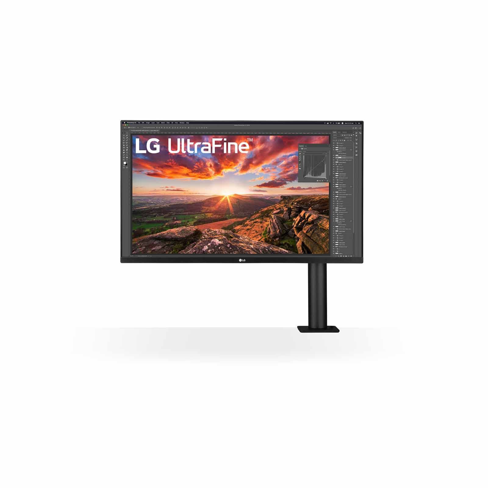 LG 31.5in Uhd 4k Ips Display Usb Type-c Has Ergo Monitor 32UN880K-B-image 2