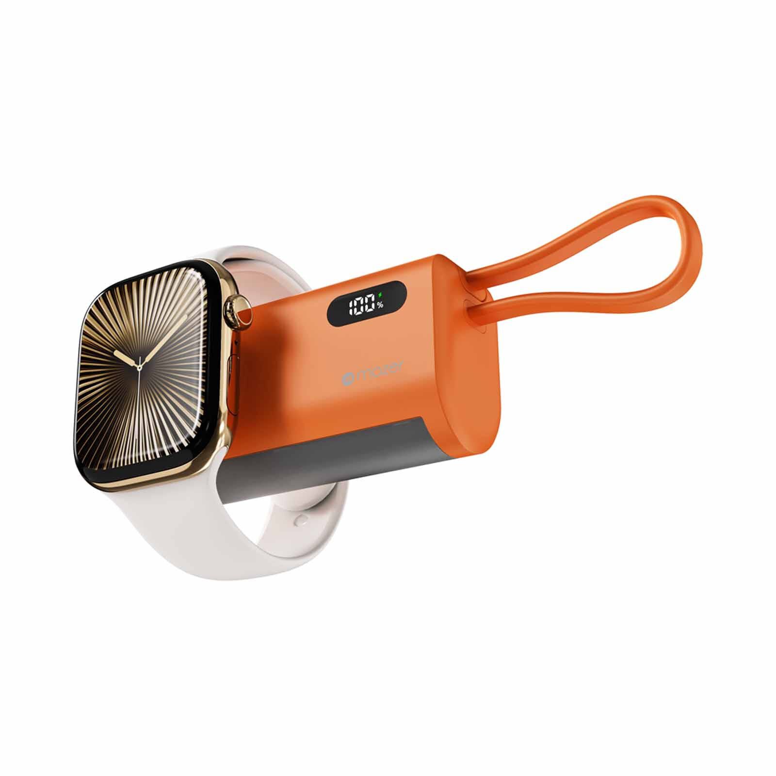 MAZER Powermate 5000mah/pd20w With Apple Watch Charging Powerbank - Cosmic Orange M-PC5.0W-CO-image 7