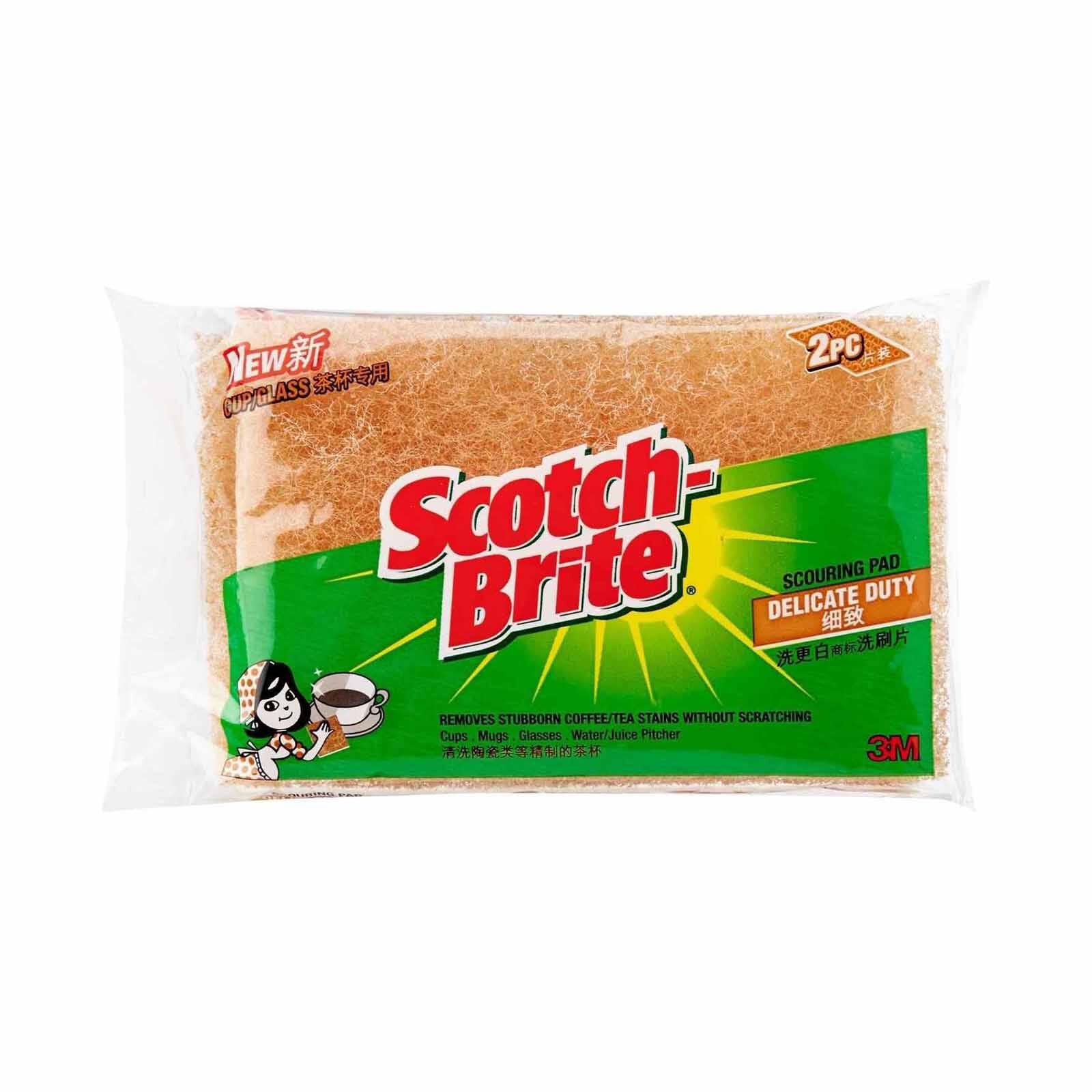 3M SCOTCHB Cup/glass Scourer - 2pc 41Y-2M-image null