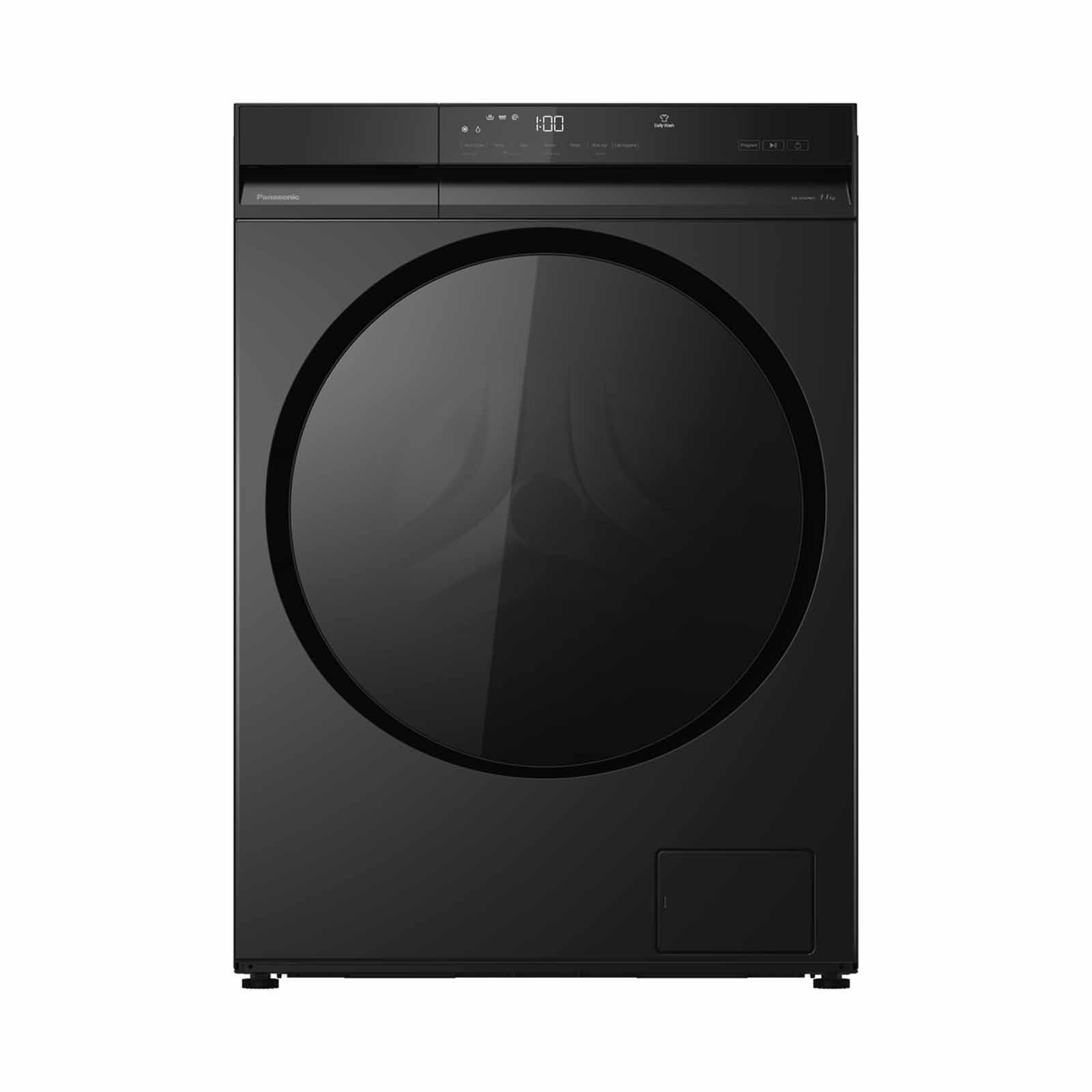 PANASONIC Smart Front Load Washer With Auto Clean - Black (11kg) NA-22VDW1BSG