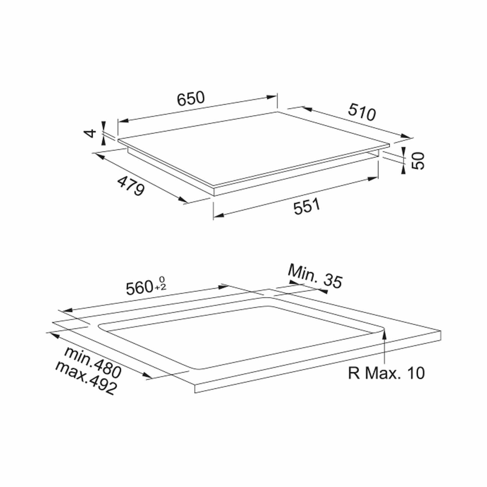 FRANKE 4 Zone Flexible Induction Hob (exclude Installation) FMA654IFBK-image 2