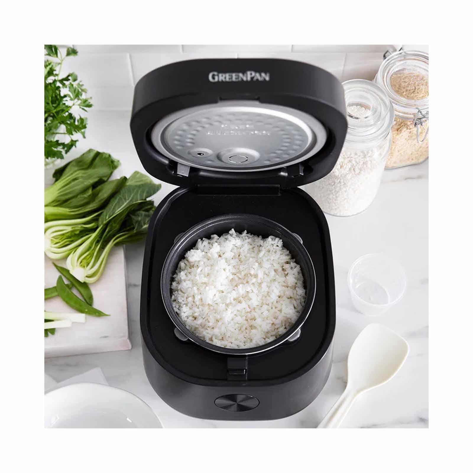 GREENPAN Bistro Collection Rice & Grains Cooker - Matte Black GPRC046252-image 3