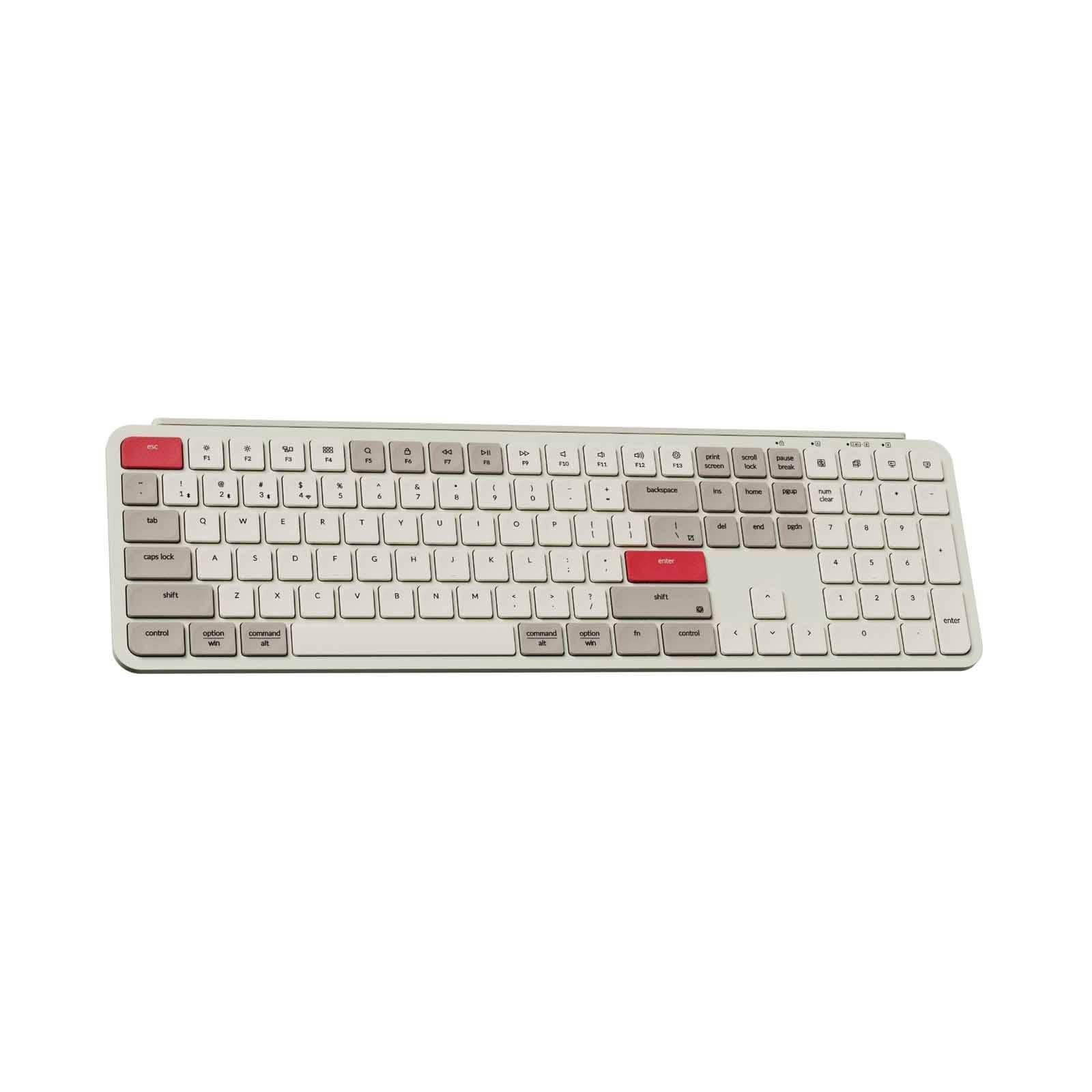 KEYCHRON B6 Pro, 109 Key, Retro Red, Ultra-slim Wireless Keyboard KYCN-B6P-K13-image 3
