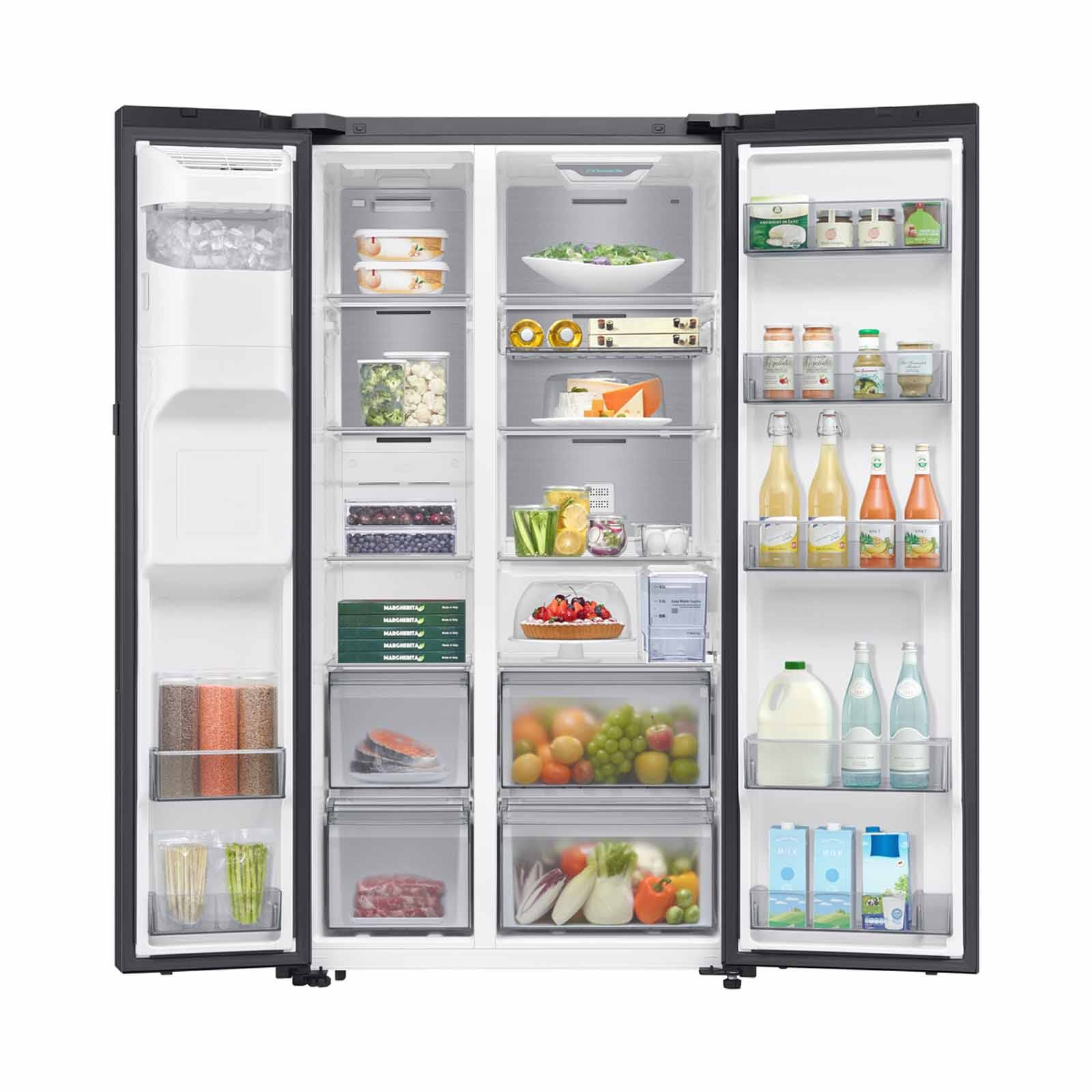 SAMSUNG Side By Side Fridge (615l) (black Doi) RS90F65D3FSS-image 7