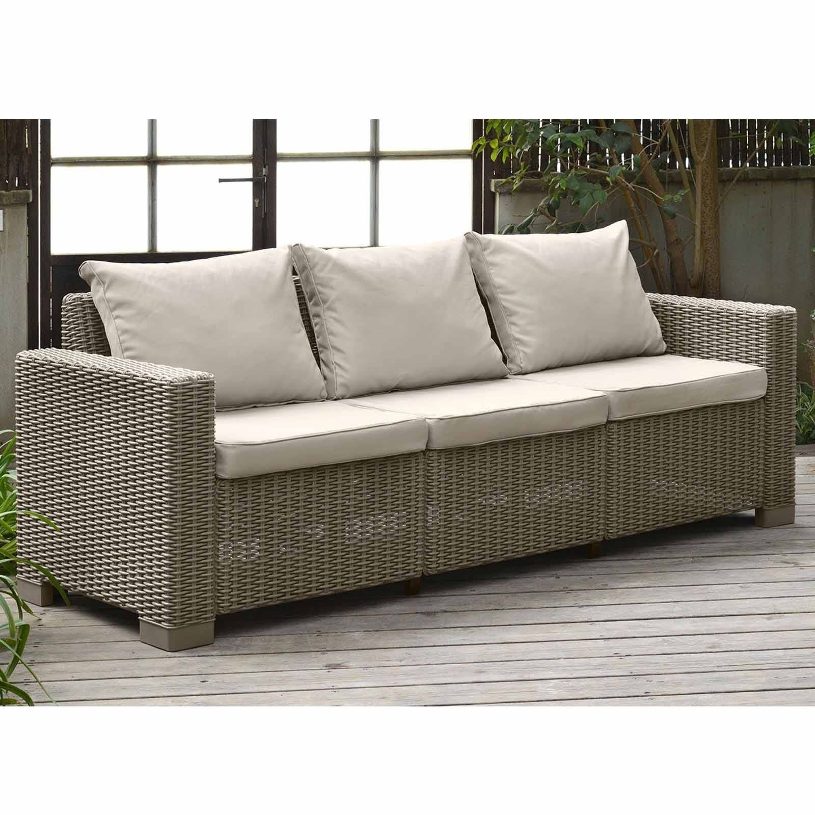 ALLIBERT California 3 Seater Sofa Cappuccino (exclude Installation) D-AB-21-6779-image 5