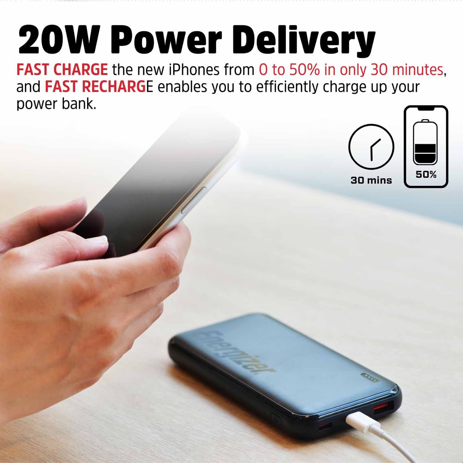 ENERGIZER Power Bank 10000mah Fast Charging Black UE10055PQ-image 12