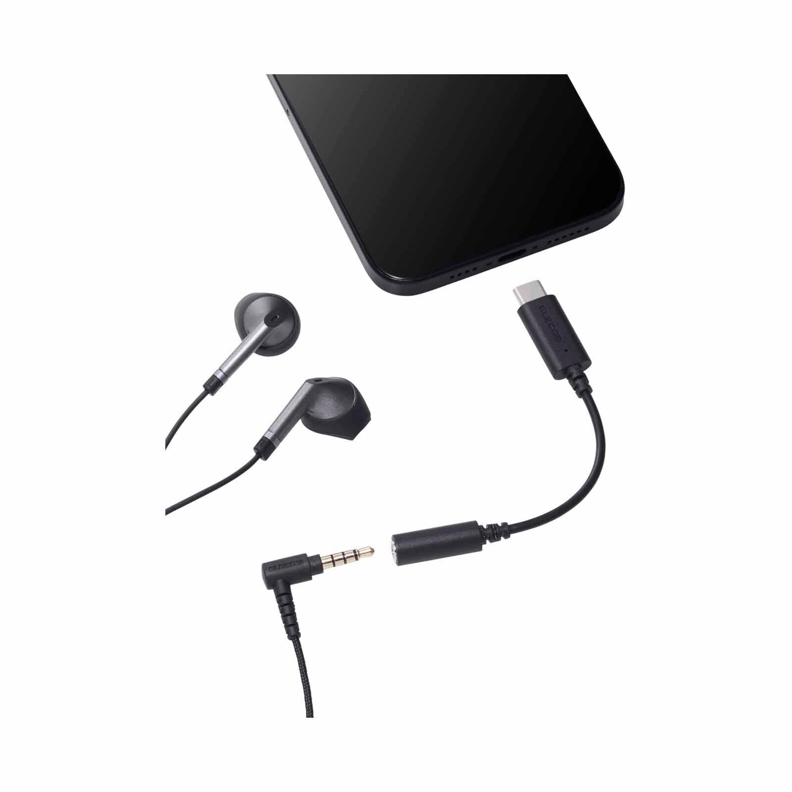 ELECOM Usc C To 3.5mm Conversion MPA-C35DBK2-image 3