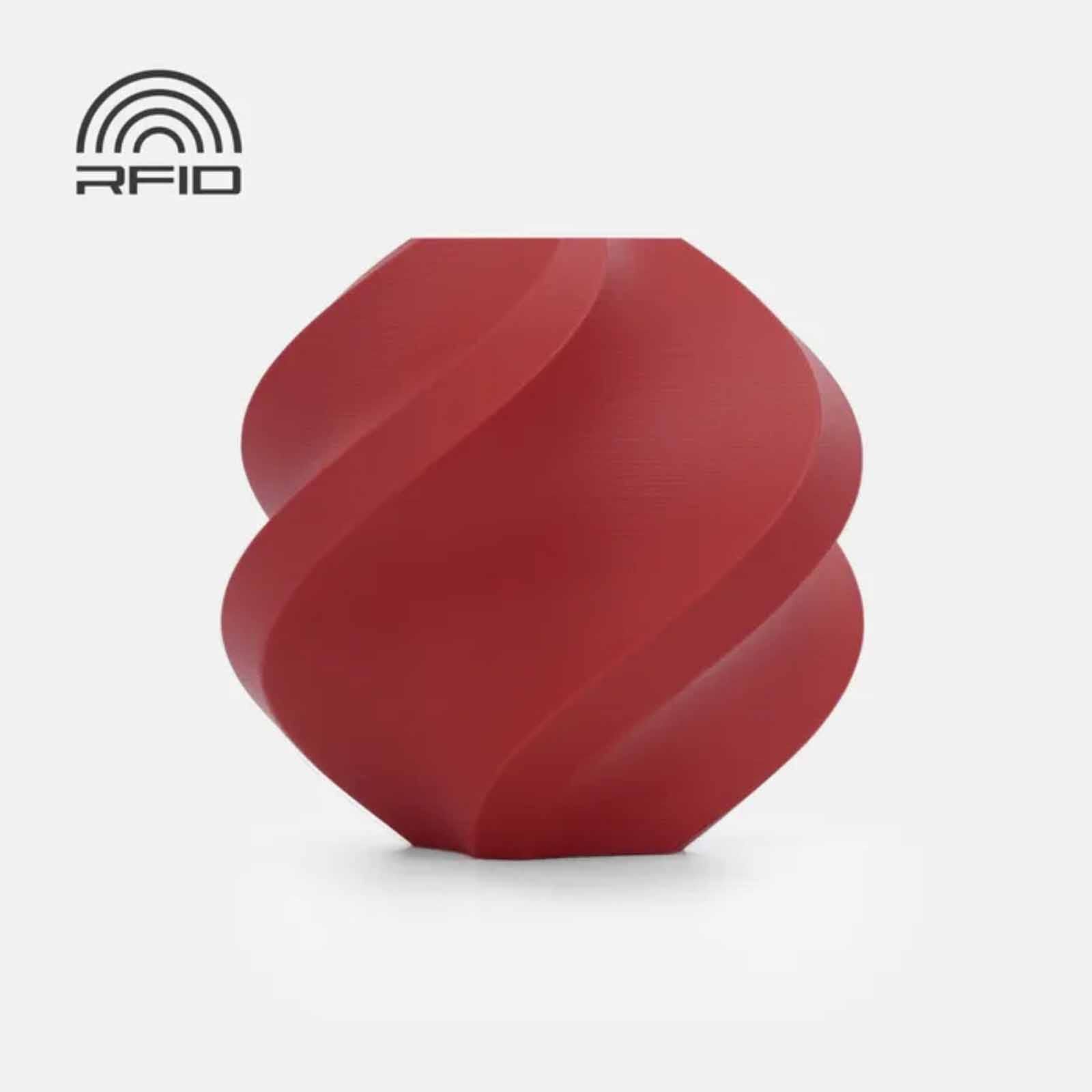 BAMBU LAB Pla Matte - Dark Red - With Reusable Spool BAM-A01-R4-1.75-1000-SPL-image null