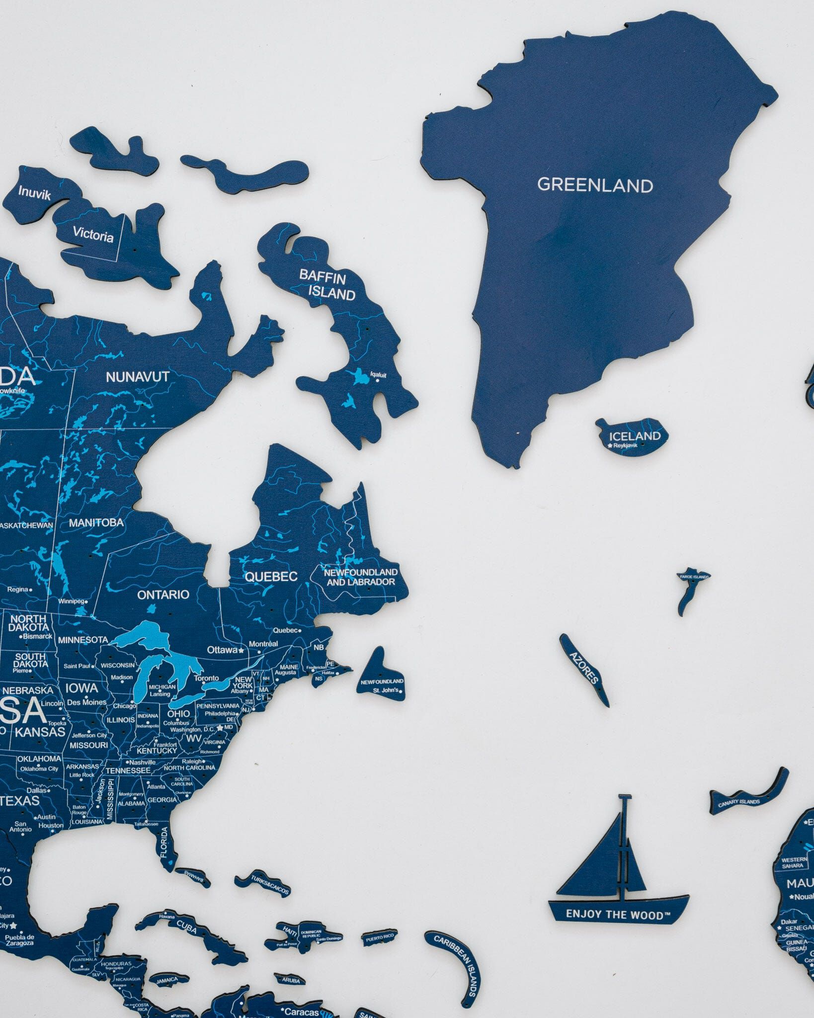 2d Wooden World Map Blue Xl ENJOY THE WOOD-image 7
