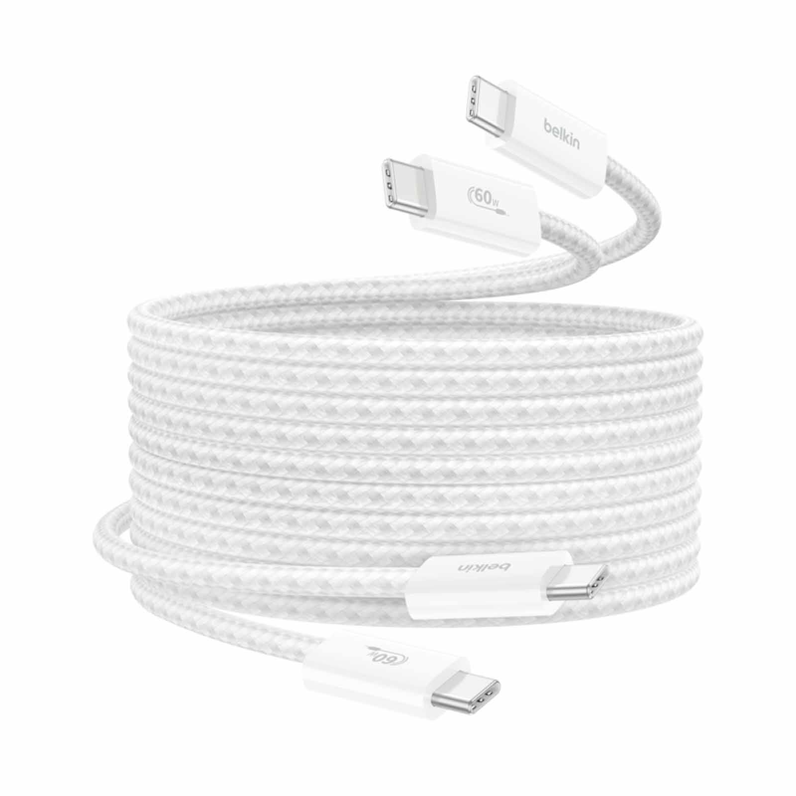 BELKIN 240watt Usb-c To C Cable 1.5m 2pack Wht CAB019QC05WH2PK-image 4