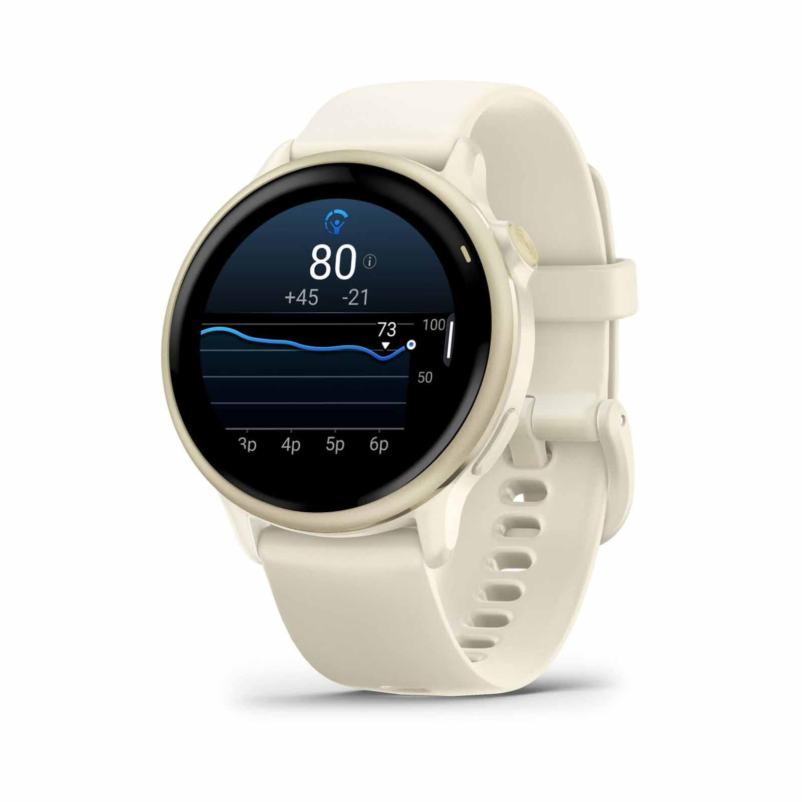 GARMIN Vivoactive 6 Gps Smartwatch Lunar Gold With Bone Band GM-010-02985-41-image 3