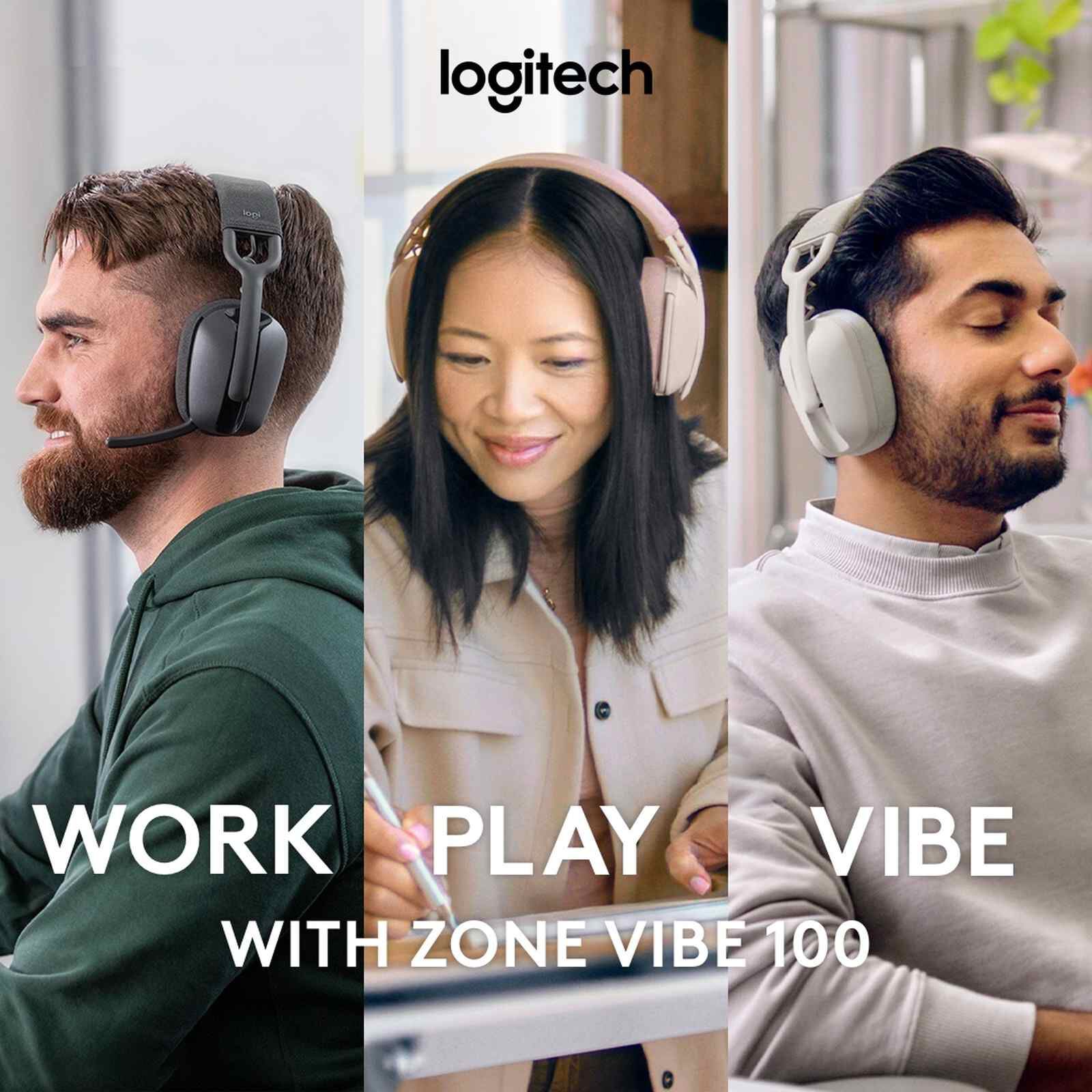 LOGITECH Zone Vibe 100 Wl Bt Headset Rose 981-001225-image 18