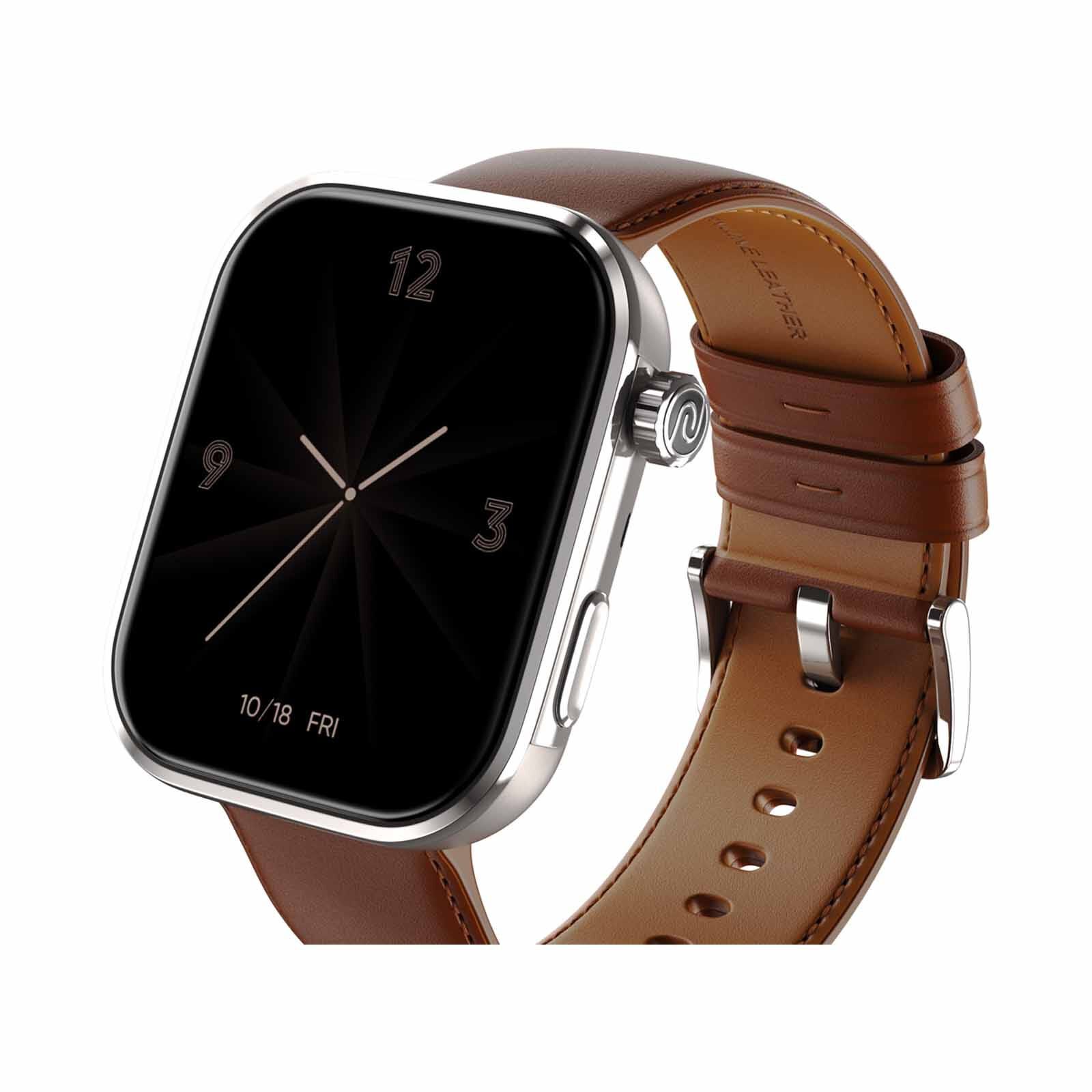 NOISE Colorfit Pro 6 Max Smartwatch - Brown Titanium WRB-SW-CFPRO6MAX-LTHR-TITNUM_BRN-image 5