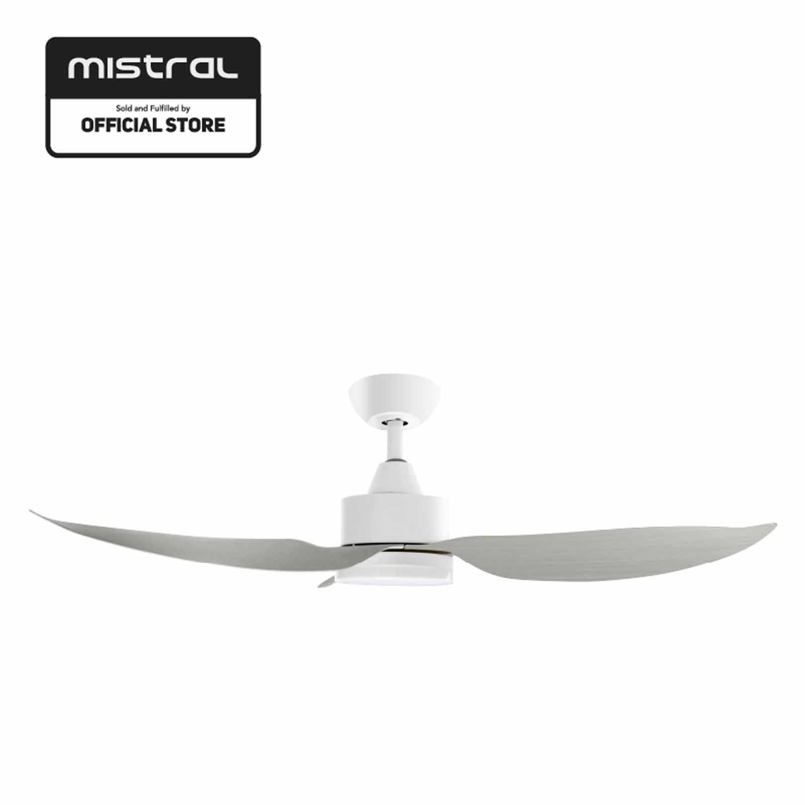 MISTRAL 54 In Ceiling Fan - Wood/white SPACE54-WD/WH-image 3