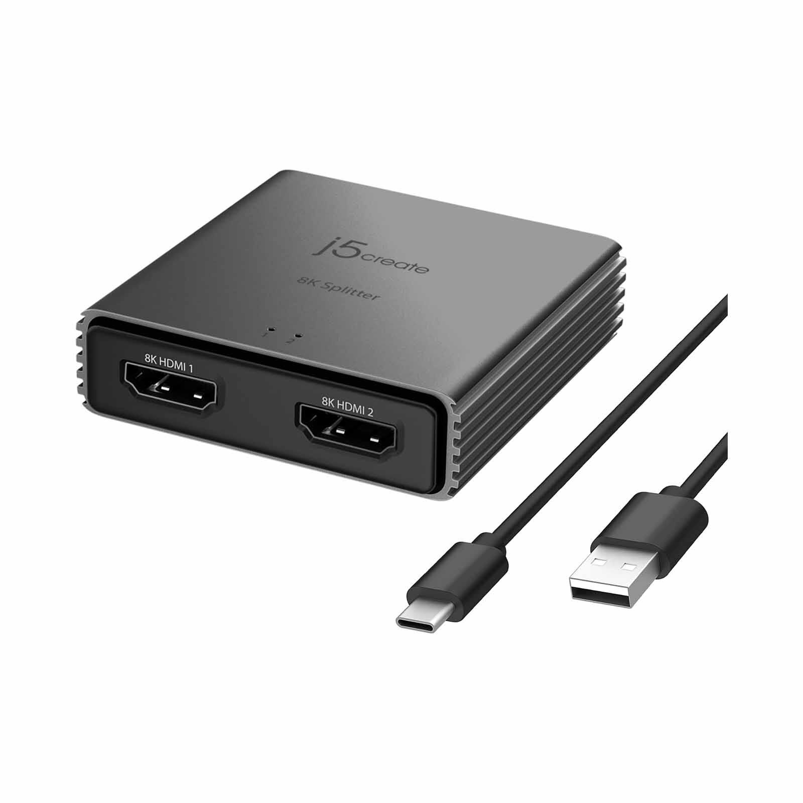 J5CREATE 8k Hdmi 2.1 2-way Splitter JDSH812