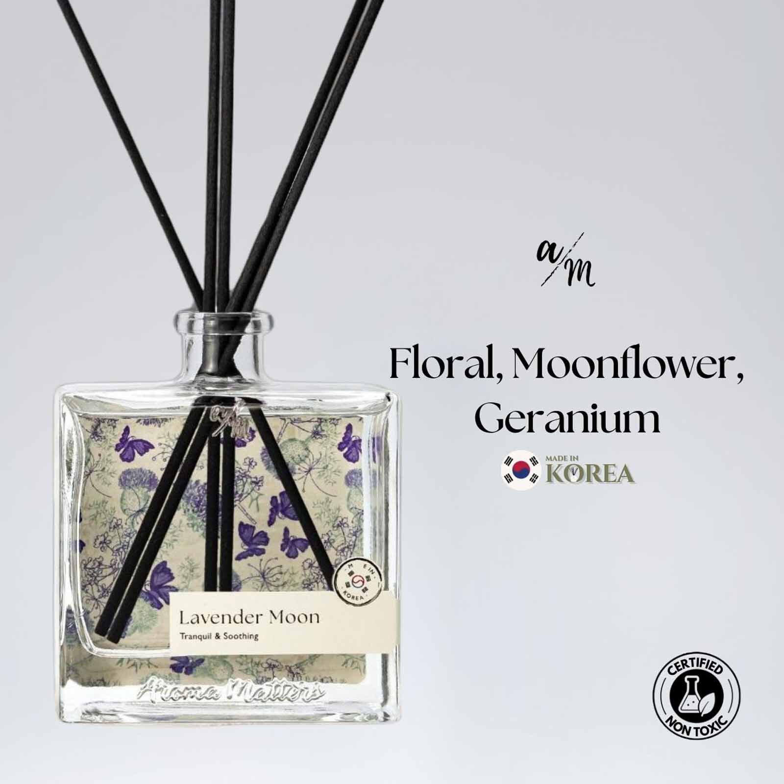 AROMA MATT Lavender Moon Reed Diffuser 4.05 Fl.oz (120ml) BOTTLE120-LAVENDER MOON-image 2