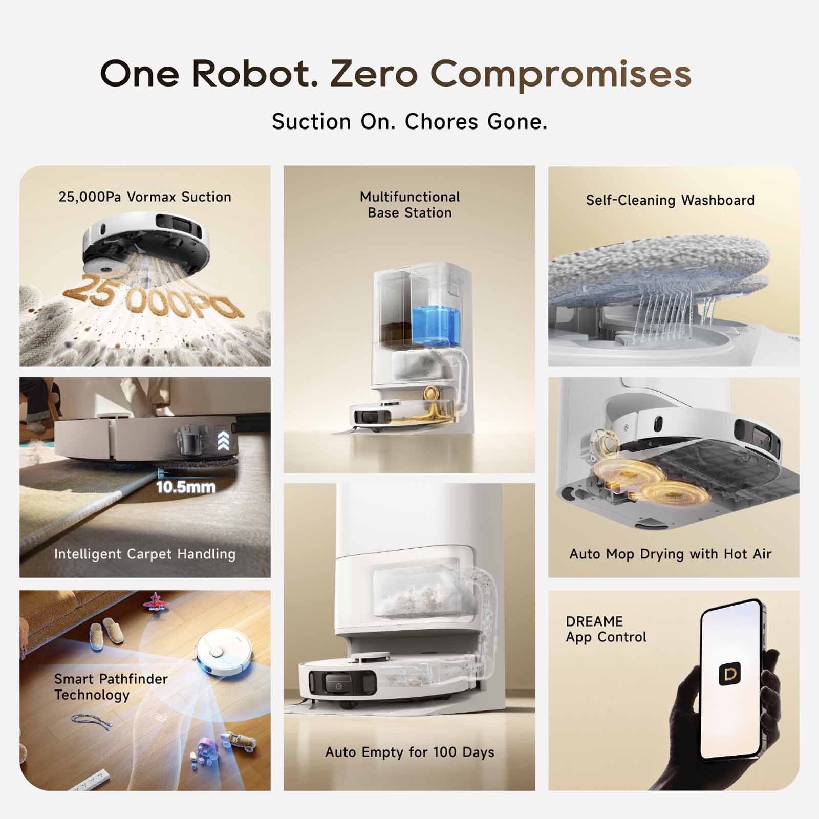 DREAME D30 Ultra Ce Ultra Robot Vacuum And Mop DM-D30UCE-GL-image 3