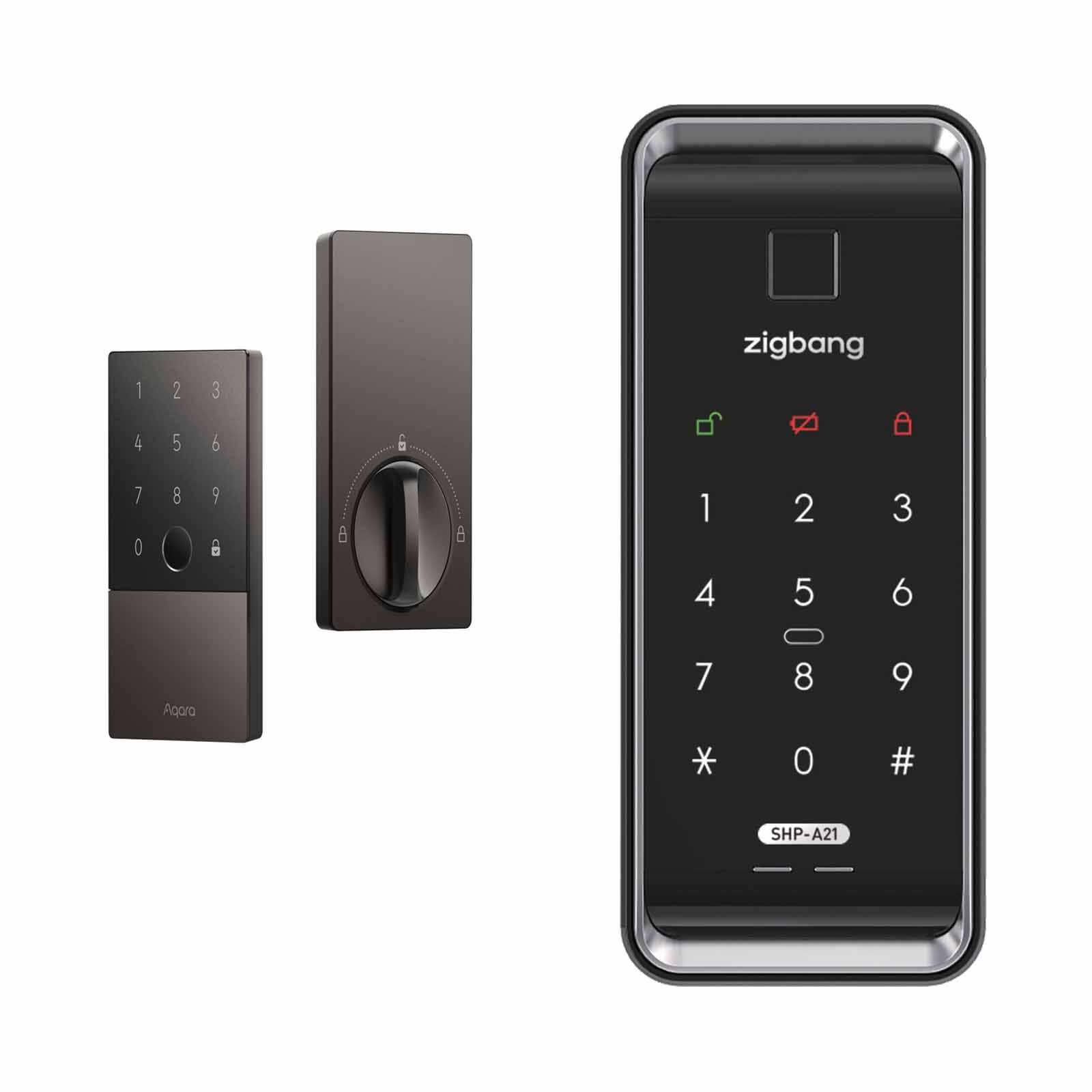 AQARA A+z* U100 (door) + Zigbang Shp-a21(gate) + Installation Black AQARA U100 (DOOR) + ZIGBANG SHP-A21(GATE) + INSTAL