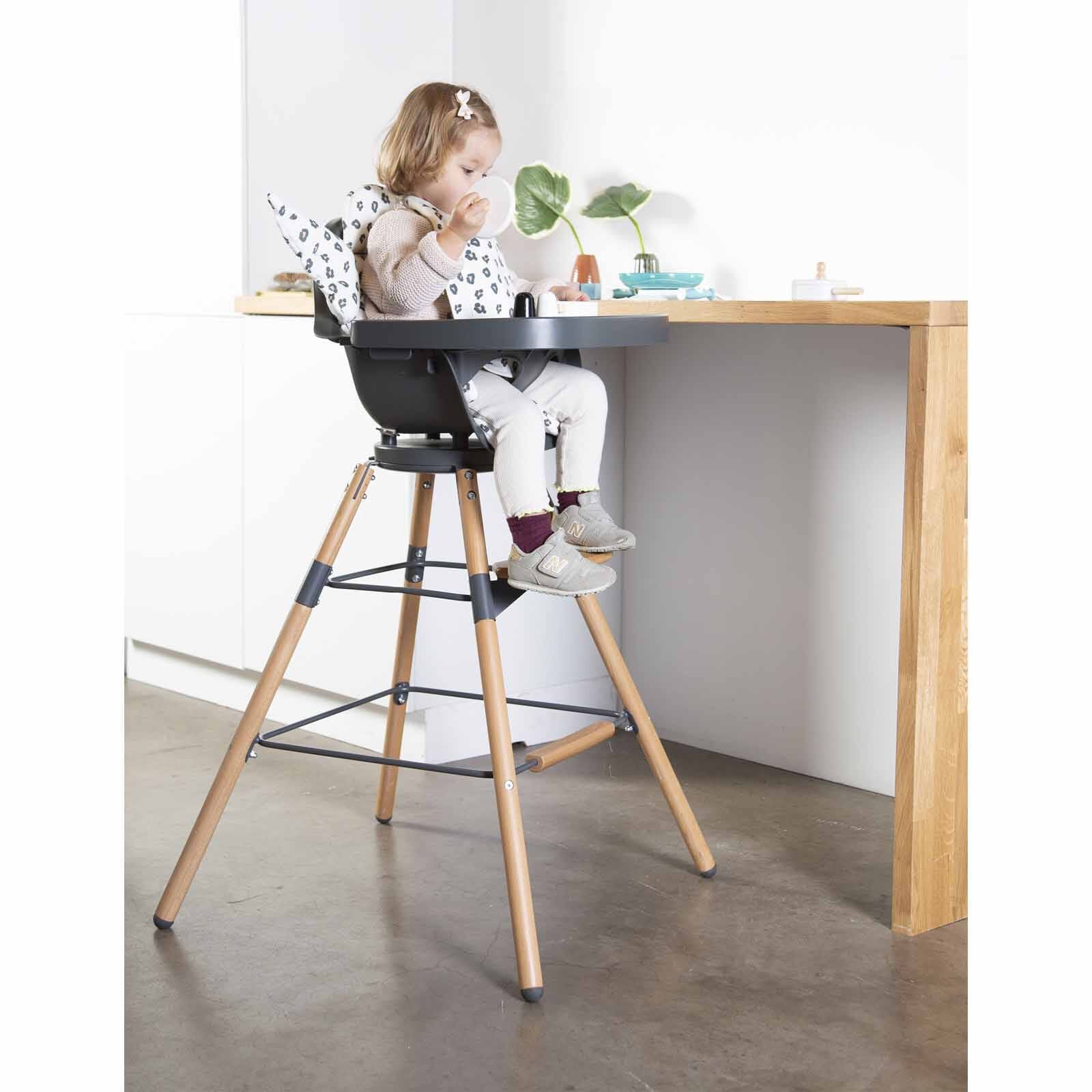 CHILDHOME Extra Long Legs + Footrest - Natural Anthracite (online) EVOLU HIGH CHAIR-image 5