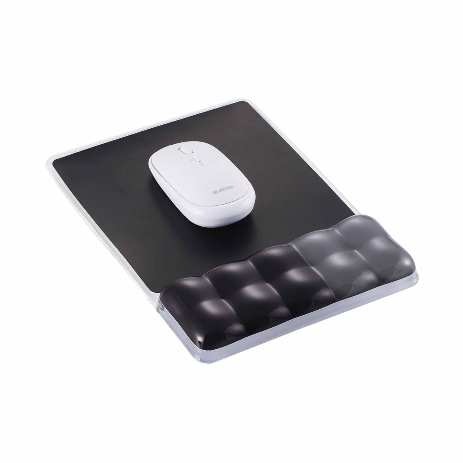 ELECOM Clear Gel Wrist Rest Mousepad Black MP-BPGLBK-image 4