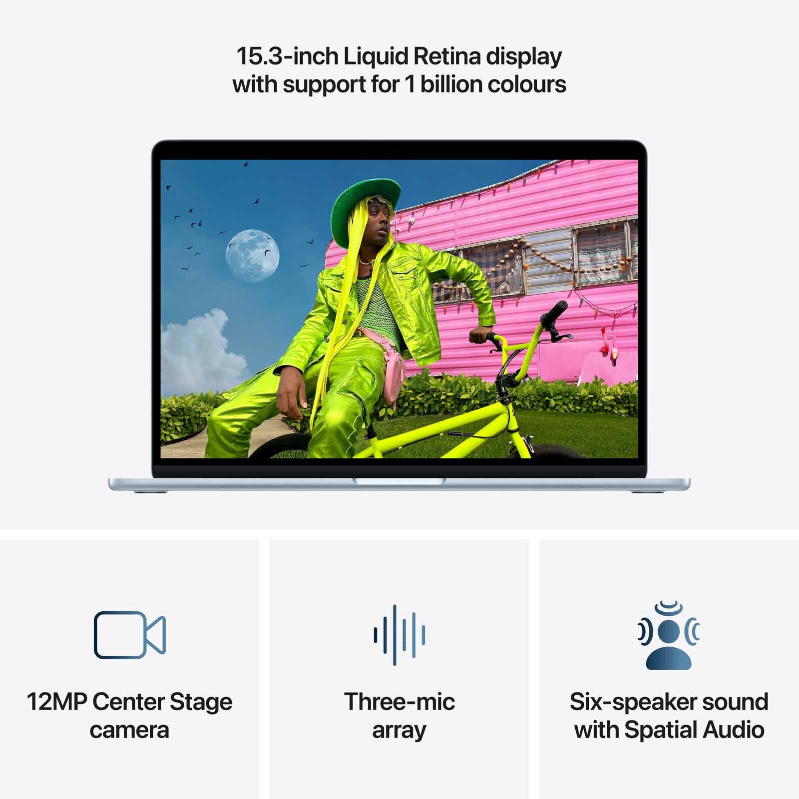 APPLE 15-inch Macbook Air: M5 Chip With 10-core Cpu And 10-core Gpu, 16gb, 1tb Ssd - Sky Blue MDVT4ZP/A-image 6