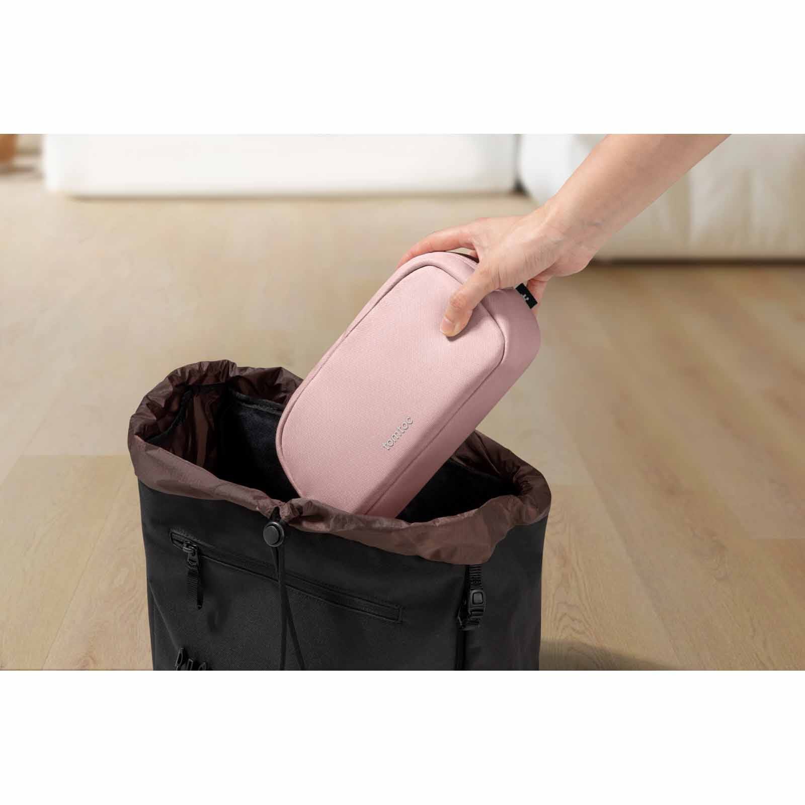 TOMTOC Light-t12 Electronic Accessory Pouch 1l - Pink T12S1P1-image 8