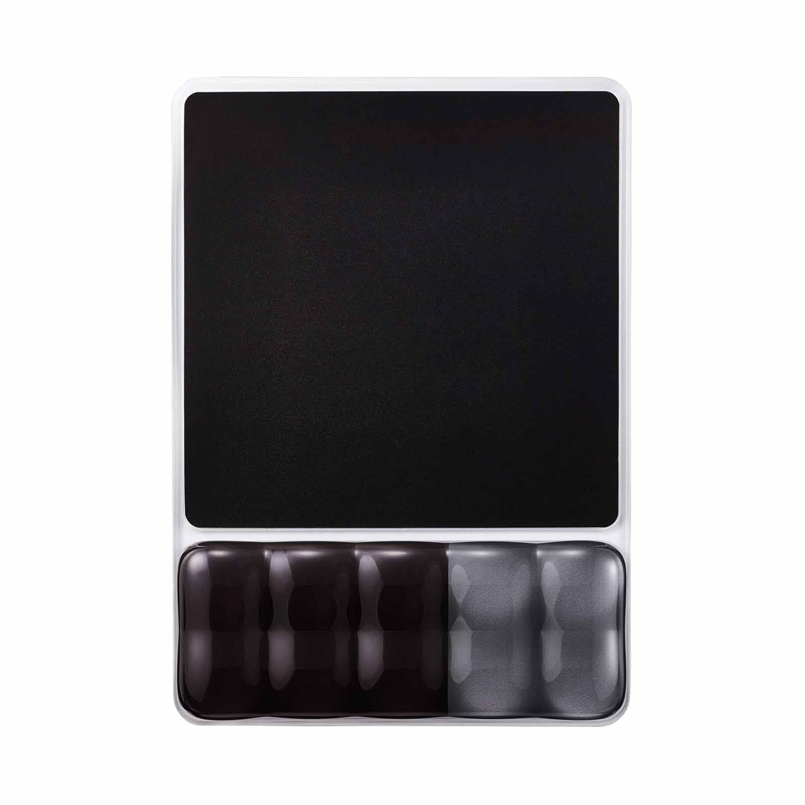 ELECOM Clear Gel Wrist Rest Mousepad Black MP-BPGLBK-image 1