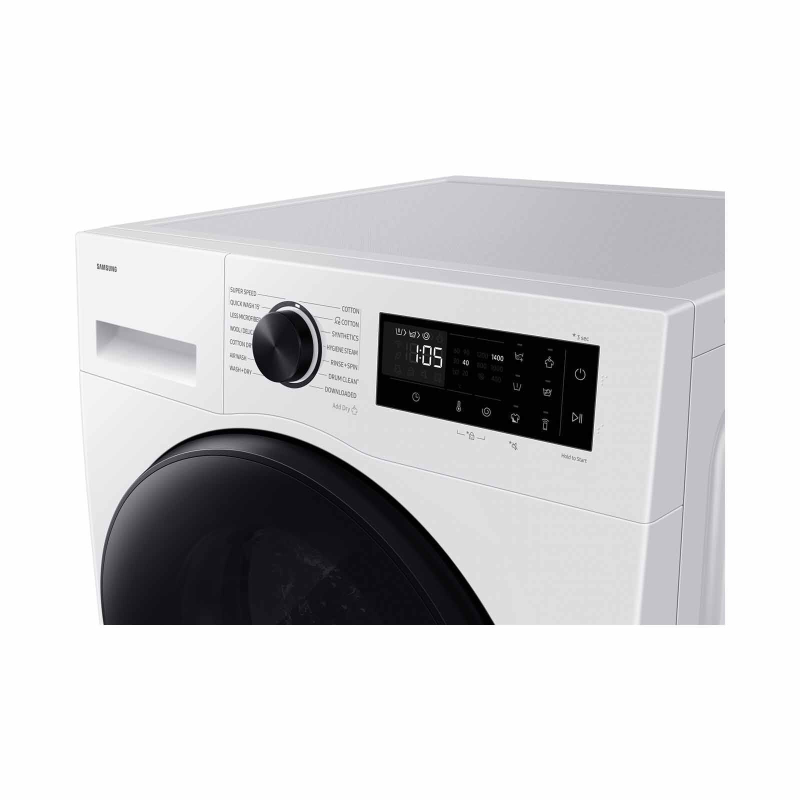 SAMSUNG Front Load Washer/dryer - White (9kg/6kg) WD90HG5U34BESP-image 2