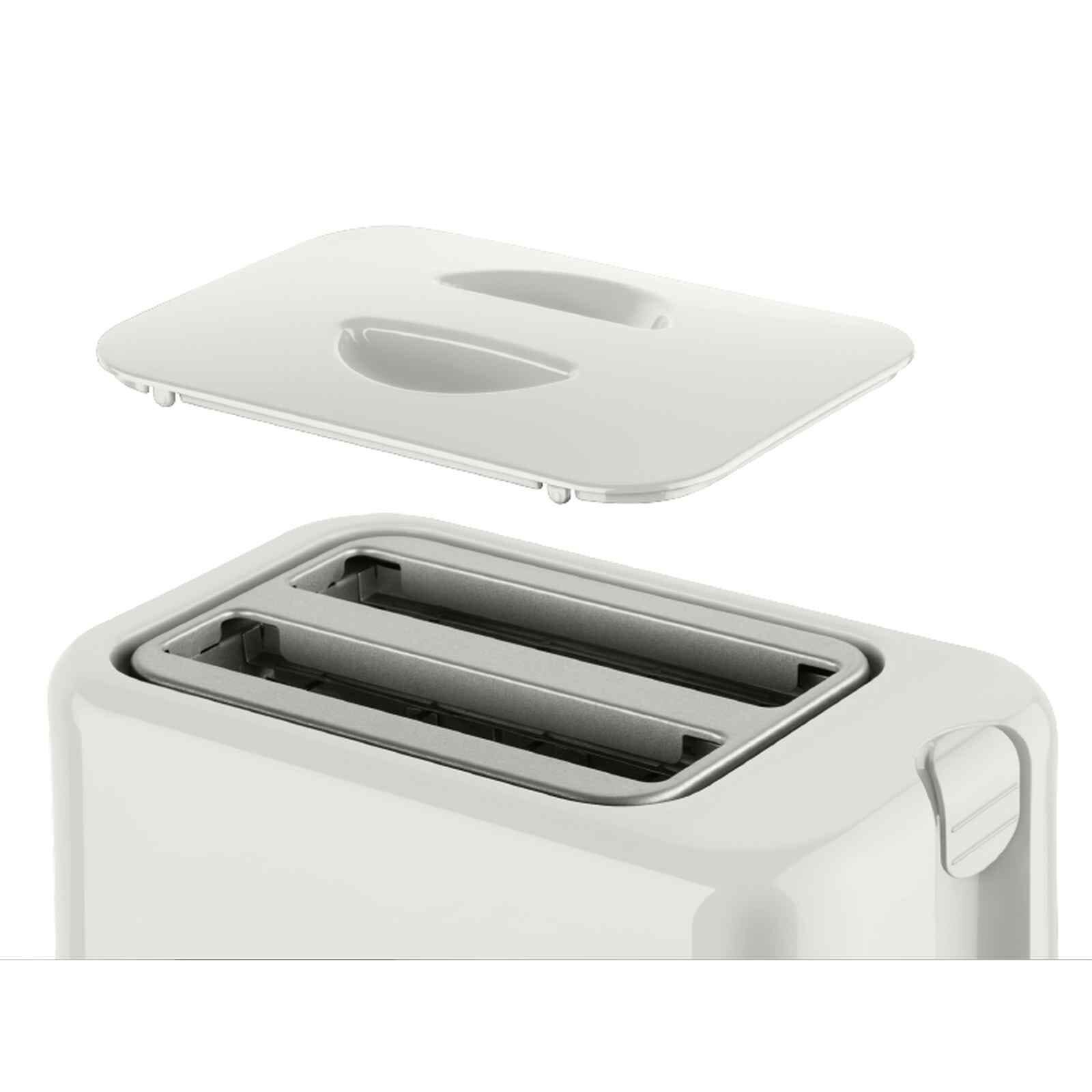 CORNELL Pop-up Toaster With Cover - White CTEDC2000WH-image 2