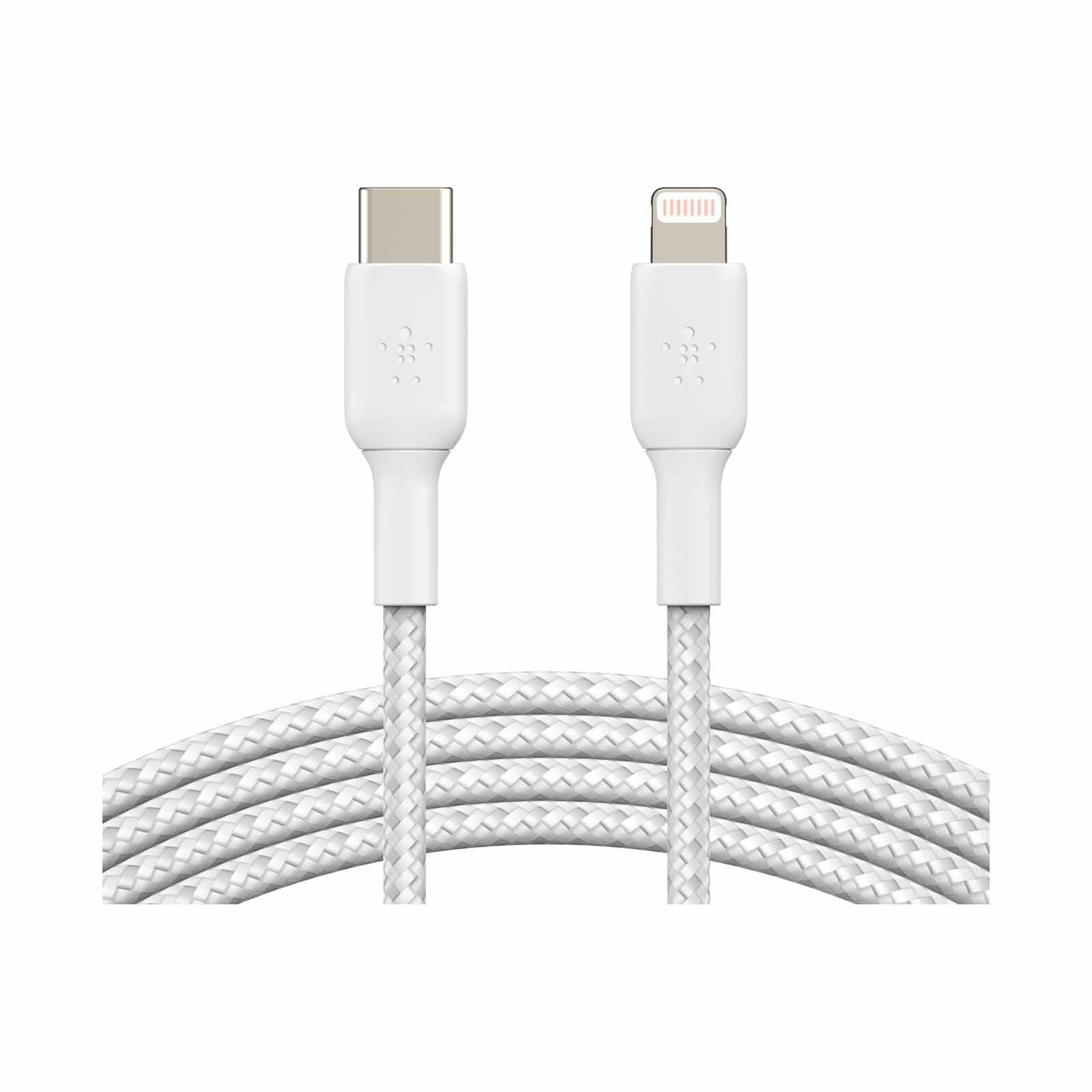 BELKIN Boostcharge Braided Usb-c To Lightning Cable-1m White CAA004BT1MWH-image 1
