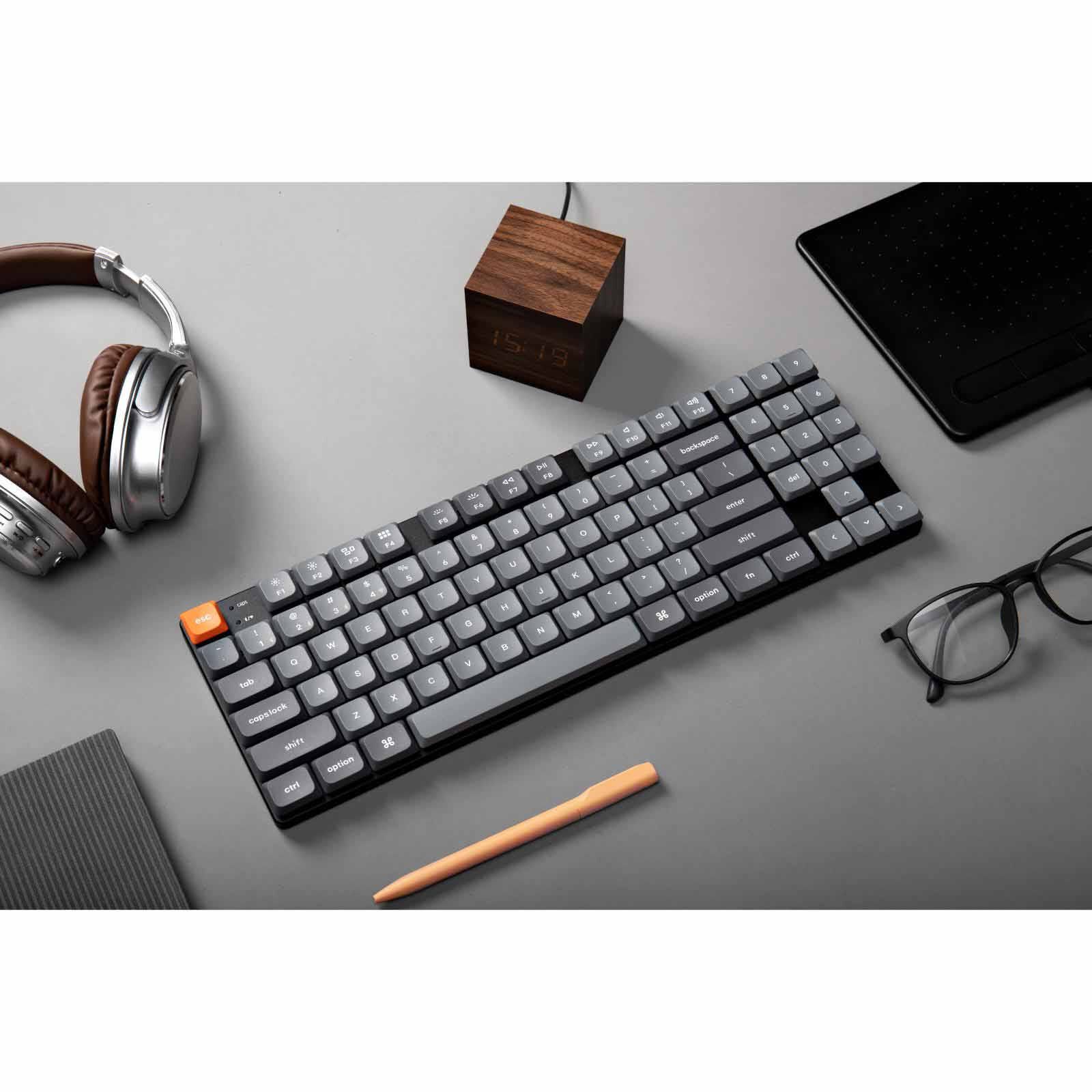 KEYCHRON Keychron K13 Max 80% +numpad 90 Key, Black, Red Switch, Rgb Hot-swap Gateron Low Profile KYCN-K13M-H1-image 5