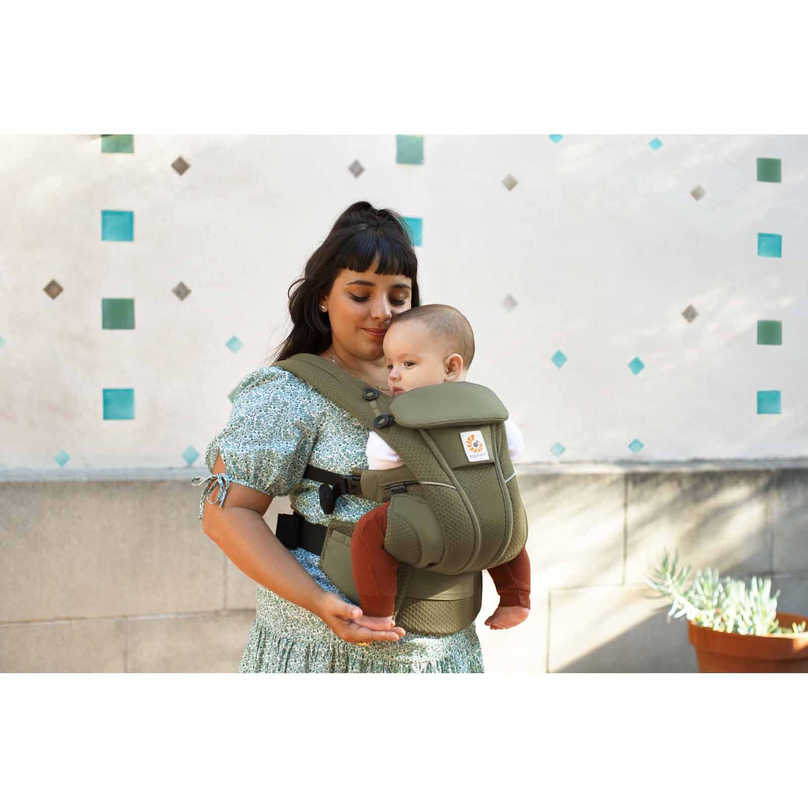 ERGOBABY Omni Breeze Baby Carrier - Olive Green BCZ360POLIVE-image 2