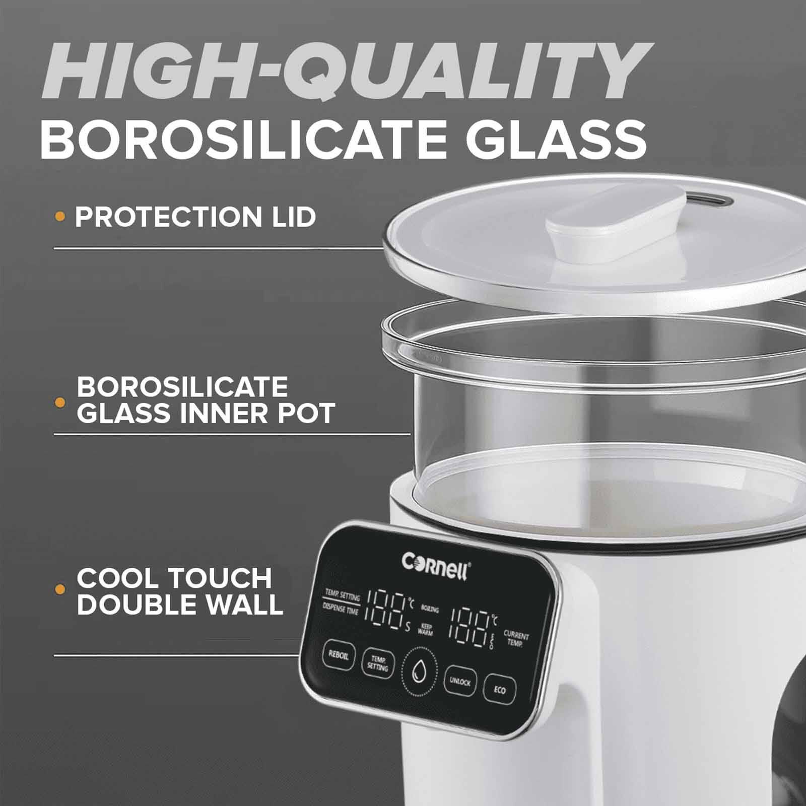 CORNELL Digital Glass Thermo Pot (3.0l) CTP03WH-image 5