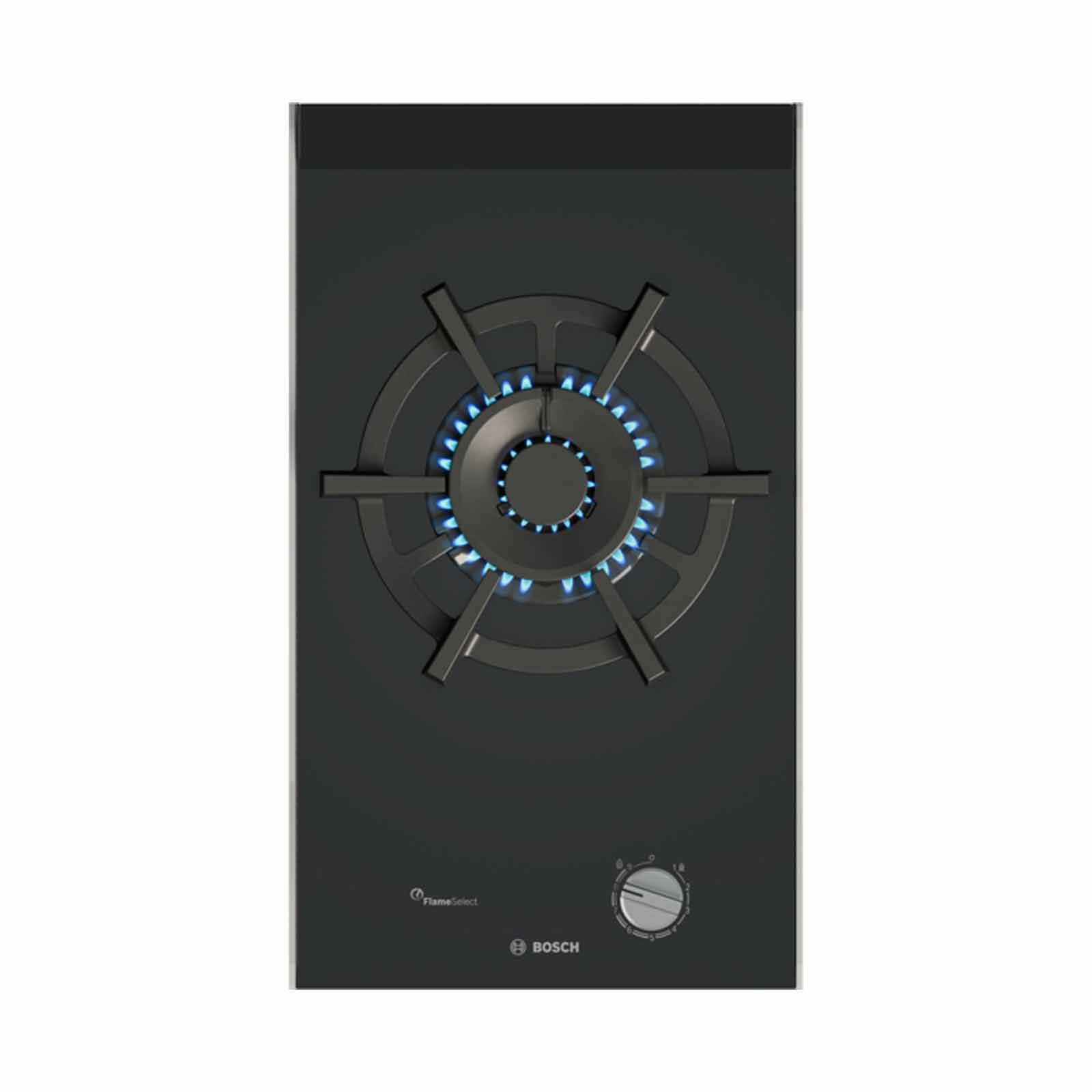 BOSCH 1 Burner Domino Ceramic Glass Lpg Gas Hob - Black (30cm) (exclude Installation) PRA3A6I10L