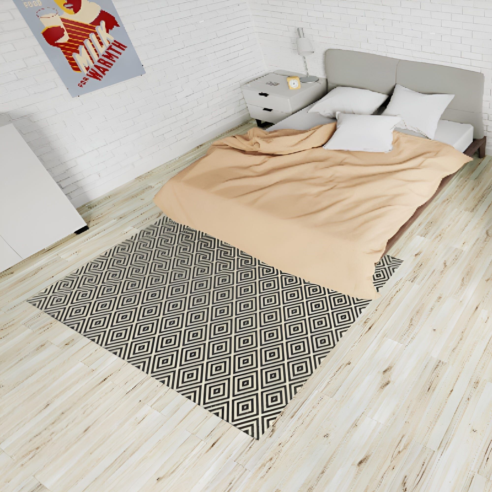 HERITAGE Black Carpet Rug 160 X 230cm ESSENZA-image 2