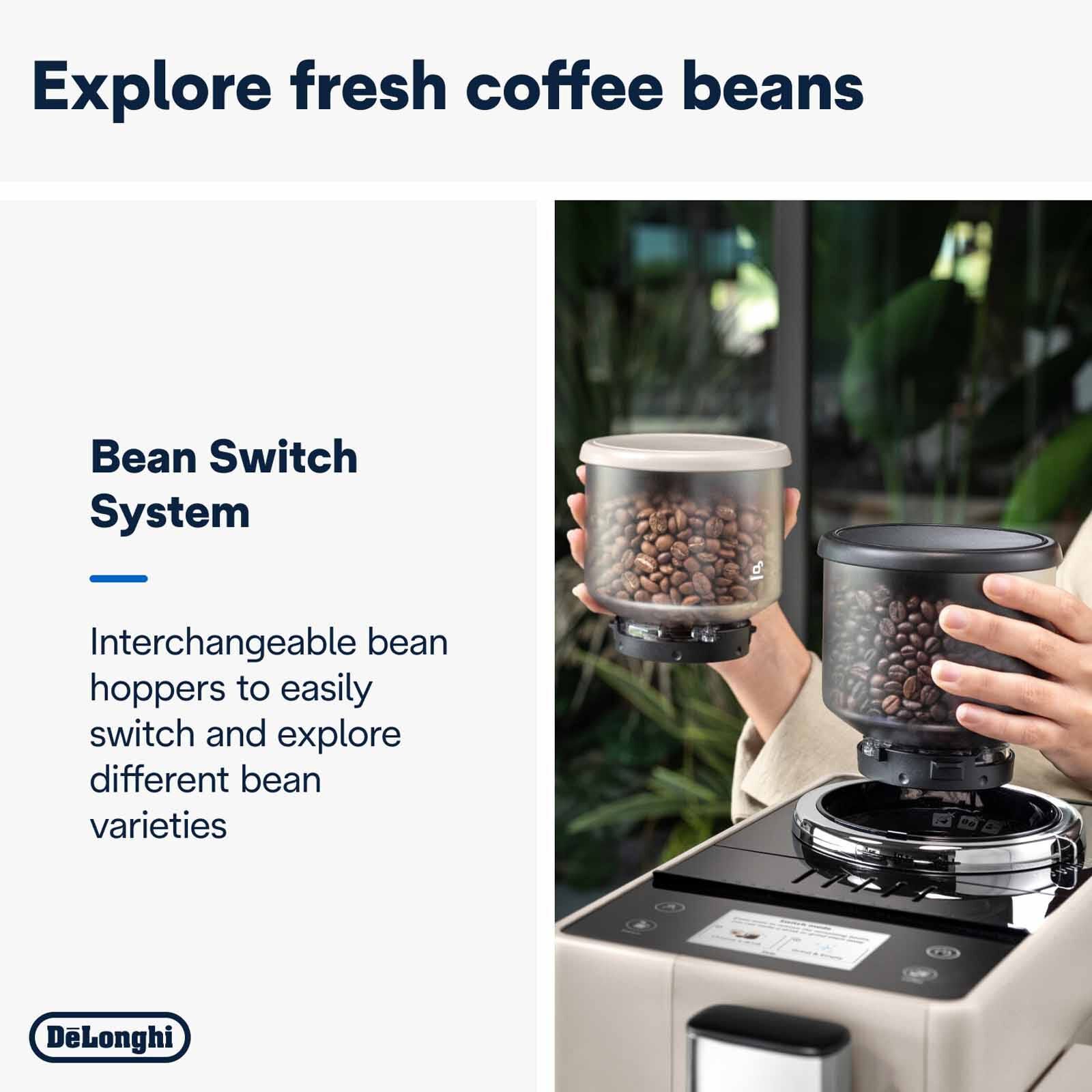 DELONGHI Rivelia Automatic Coffee Makers - Sand Beige EXAM440.55.BG-image 3