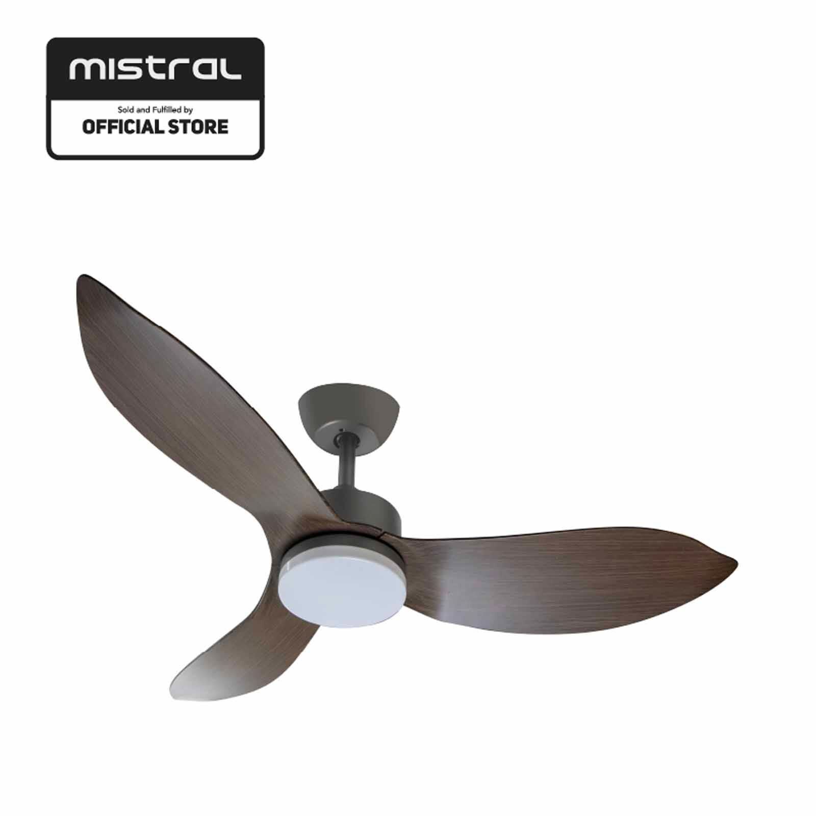 MISTRAL 54 In Ceiling Fan - Wood/grey SPACE54-WD/GY-image 1