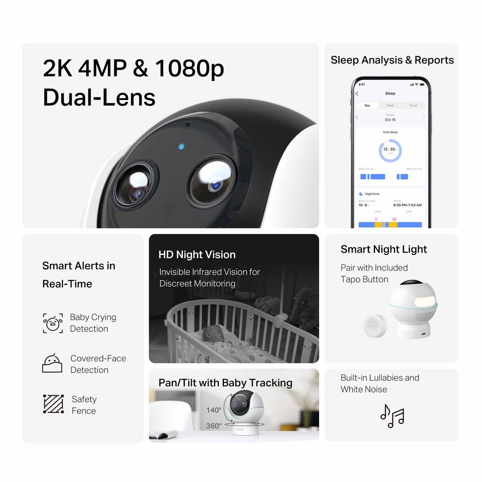 TP LINK Pan/tilt Smart Ai Baby Monitor TAPO C840-image 8