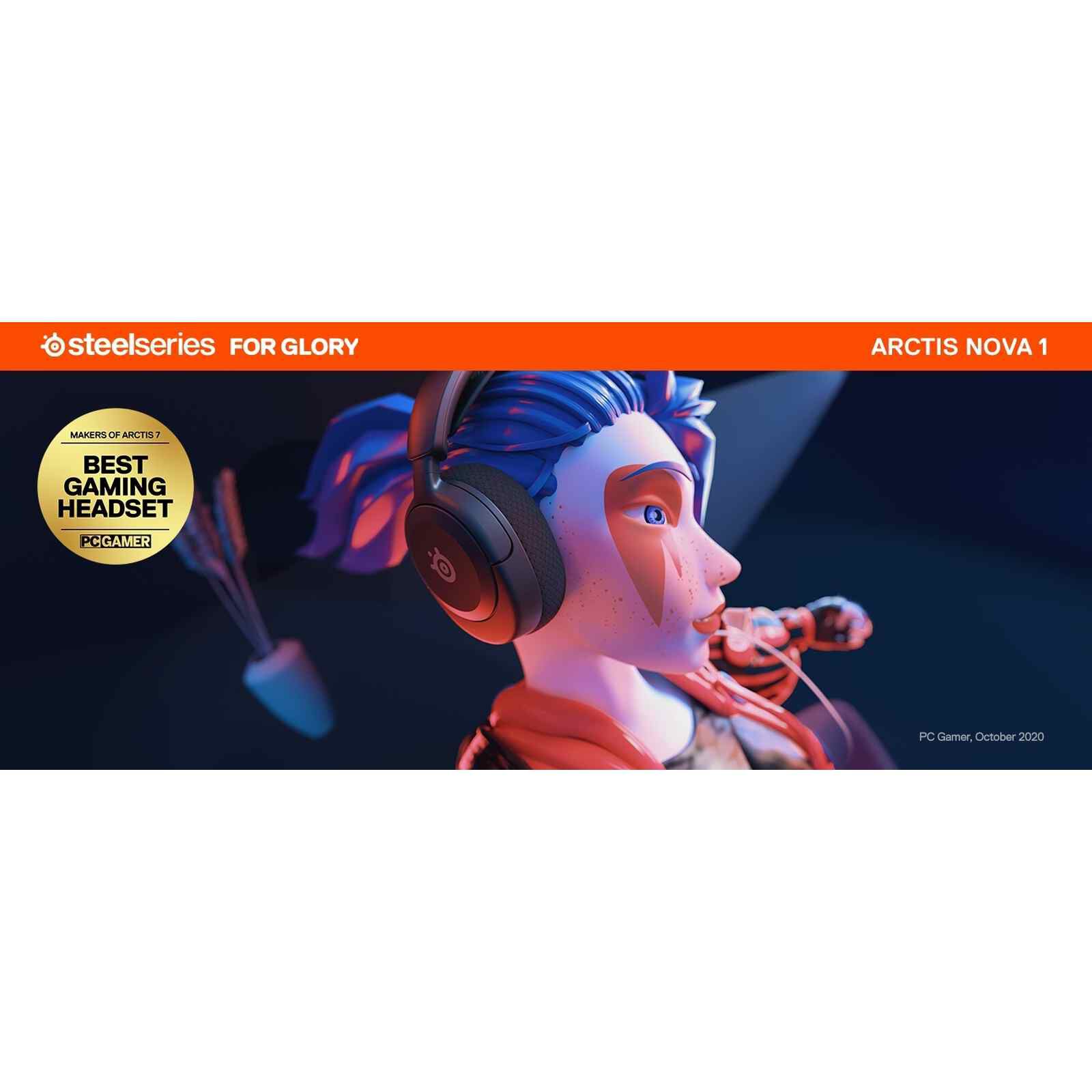STEELSERIE Over Ear Wired Headset ARCTIS NOVA 1 BLACK-image 17