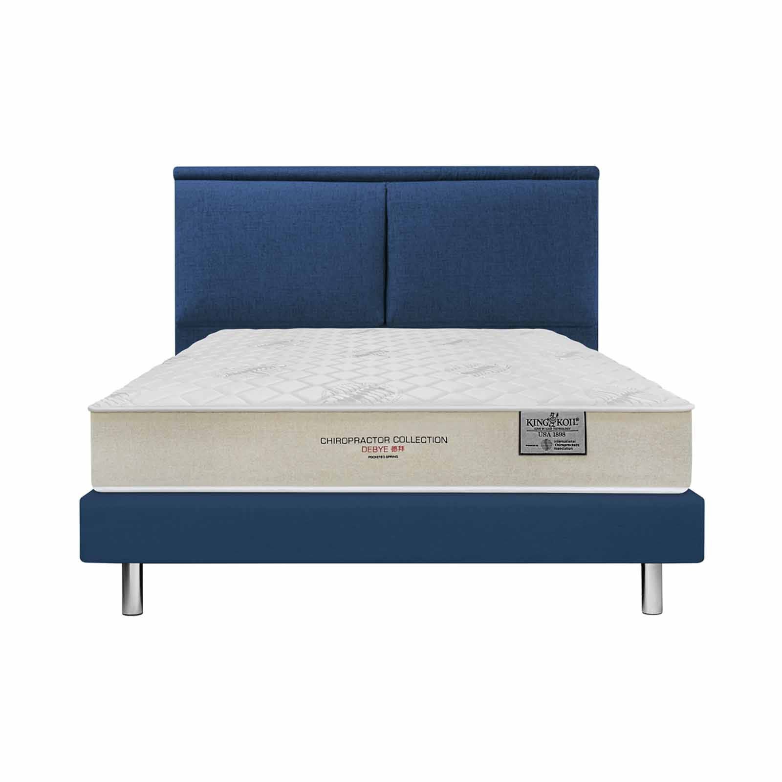 KINGKOIL Super Single Size Mattress W/ss193 Storage Divan And Headboard CHIROPRACTOR COLLECTION DEBYE-image 1