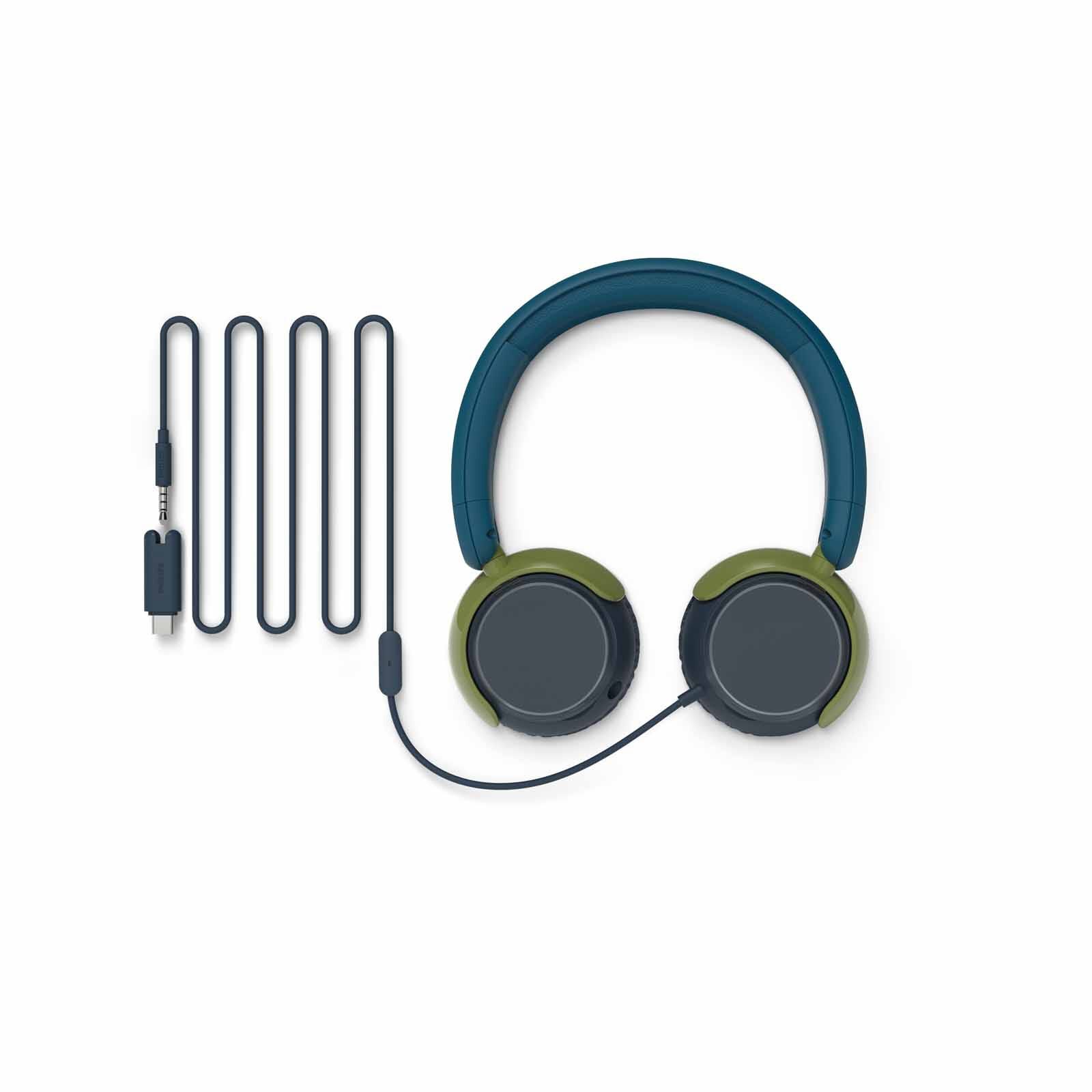 PHILIPS Kids Wired On-ear Headphones Crystal Teal TAK2000CT/00-image 5