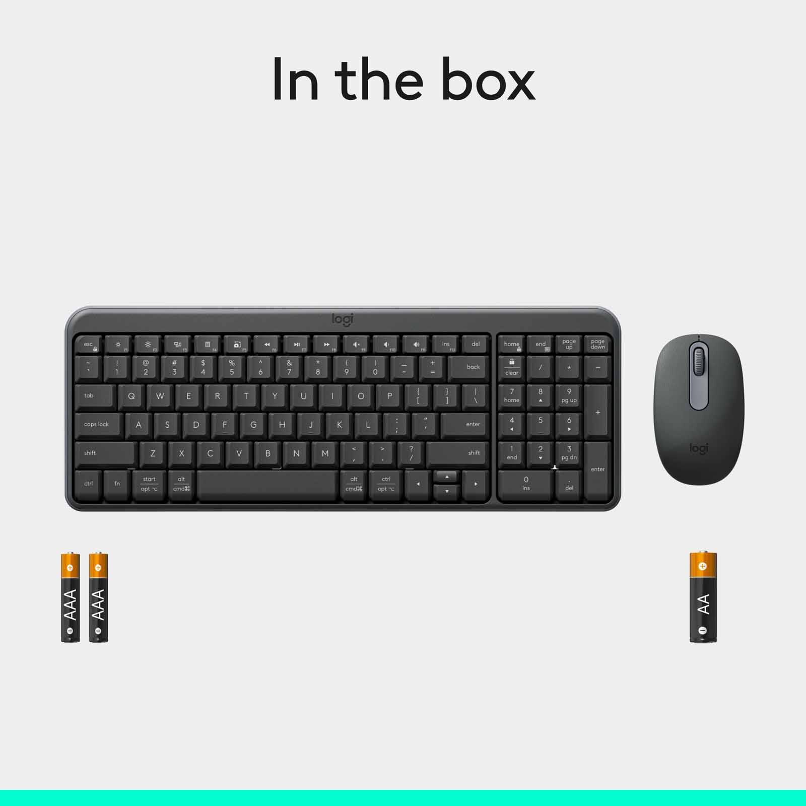 LOGITECH Mk250 Wireless Bt Combo Graphite 920-013559-image 9