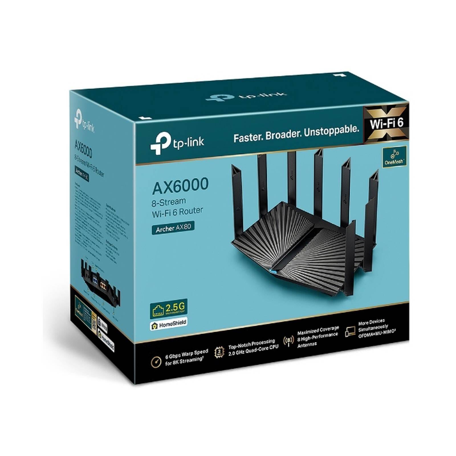 TP LINK Ax6000 Wi-fi 6 Router TPL-ARCHER-AX80-image 7