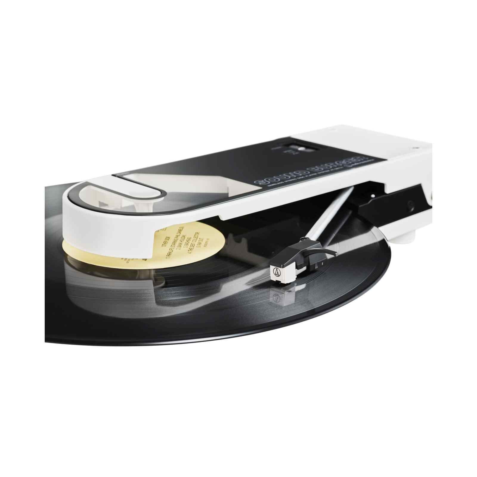 AUDIO TECH Portable Bluetooth Turntable (white) AT-SB727 WH-image 7