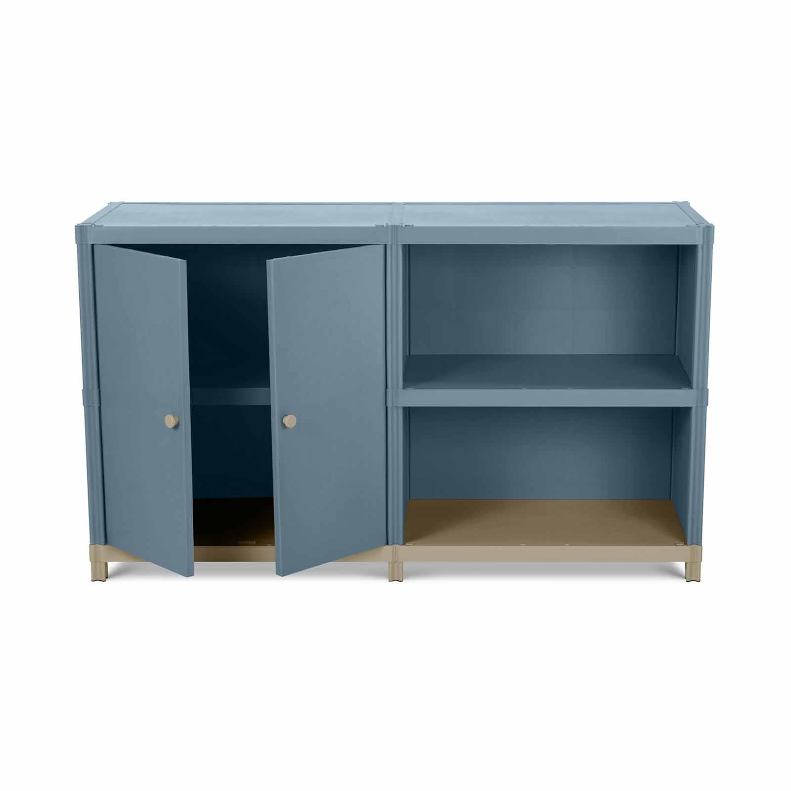 PHOENIX Flo Modular Plastic Storage Indoor Cabinet (fog) S5 CABINET LOW