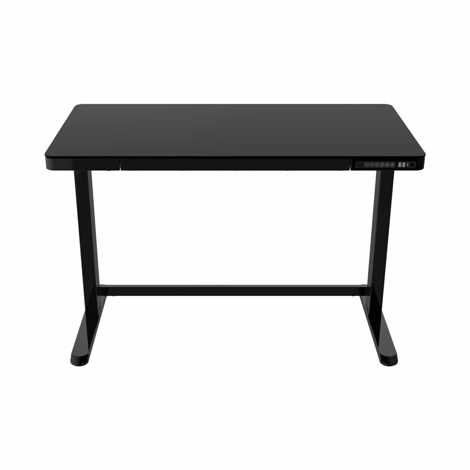 Height Adjustable Desk Glass (black) ARCHITECT-image 1