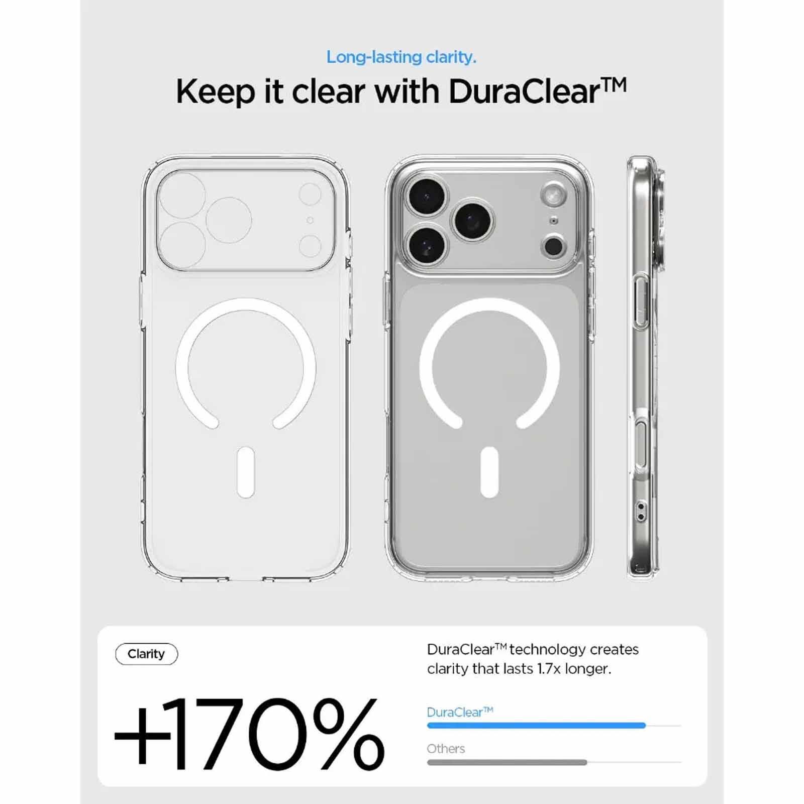 SPIGEN Iphone 17 Pro Ultra Hybrid Magfit Clear White ACS10346-image 2